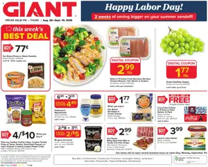 Preview of Giant weekly ads valid from 08/28/2026