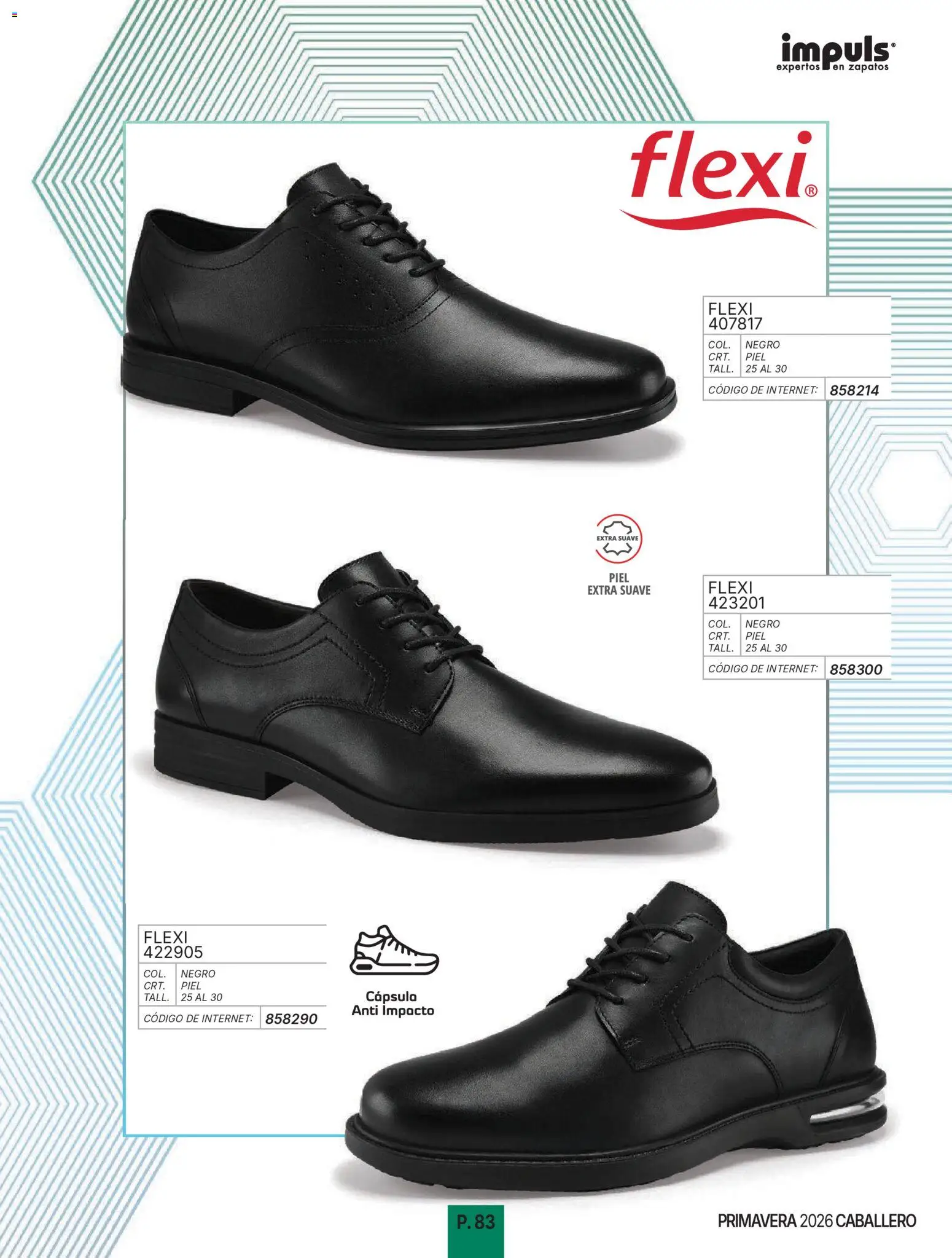 Nuevas ofertas de Impuls válidas en toda la República Mexicana desde el 01.01.2026. ¡Encuentra las mejores ofertas en Impuls catálogo Caballero! | Página: 85 | Productos: Zapatos
