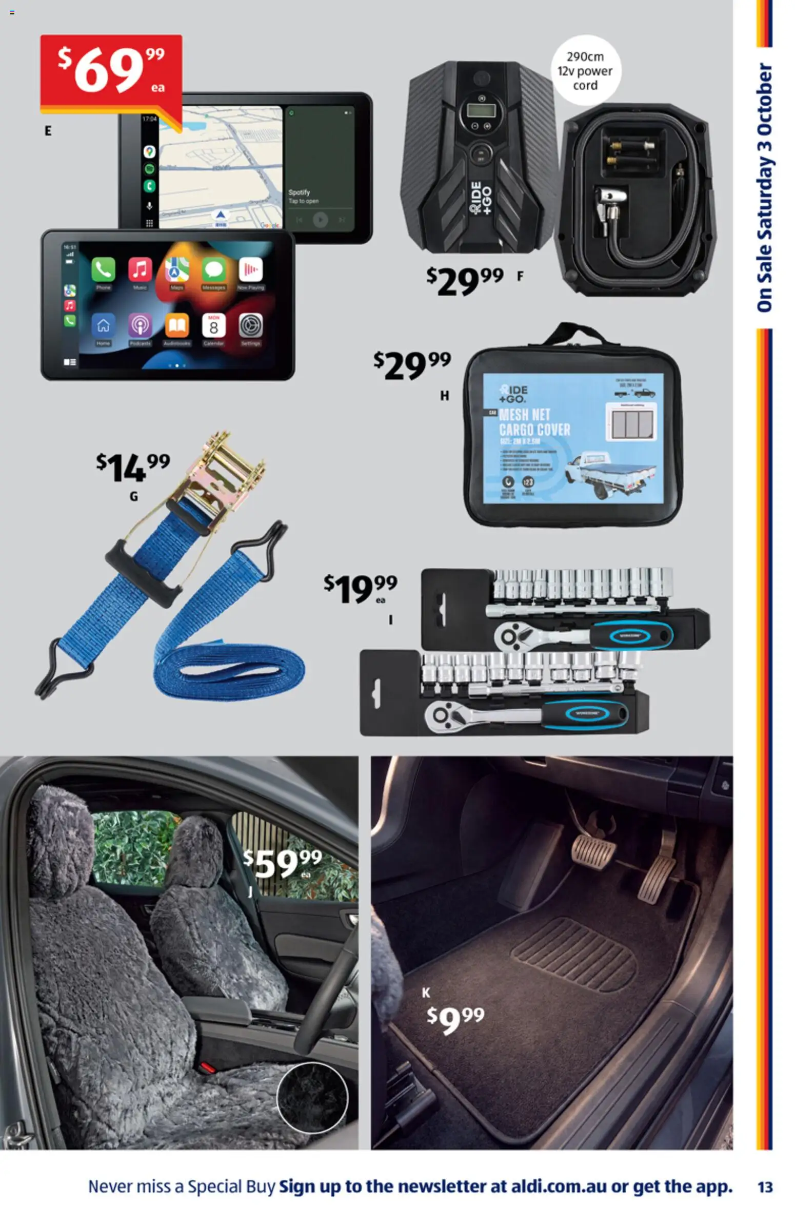 Aldi catalogue - valid from 30/09/2026 | Page: 13 | Products: Socket, Sheepskin, Tie