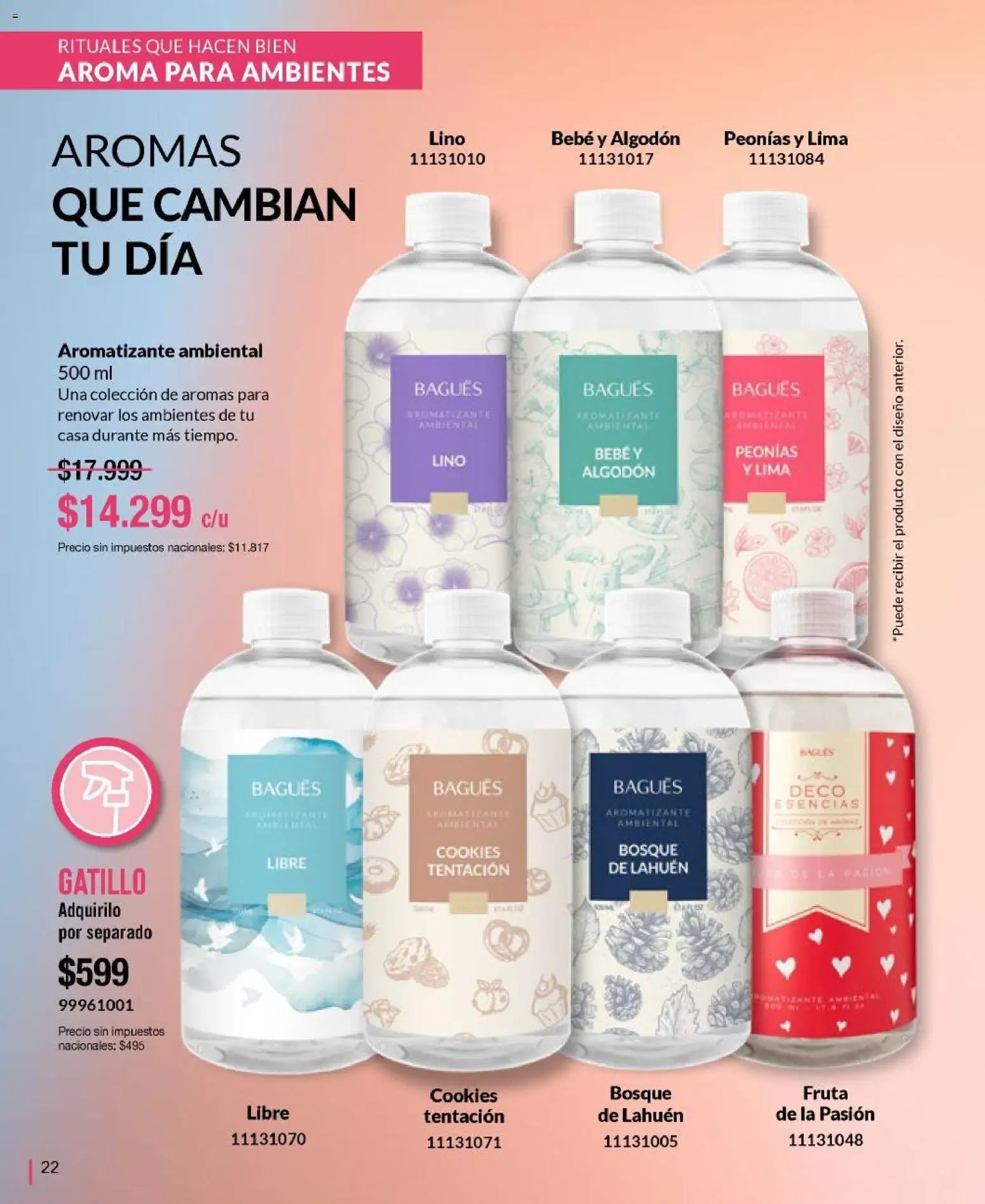 Bagués catálogo │ válido desde el 21/09/2026 | Página: 22 | Productos: Algodón, Lima, Fruta, Esencias
