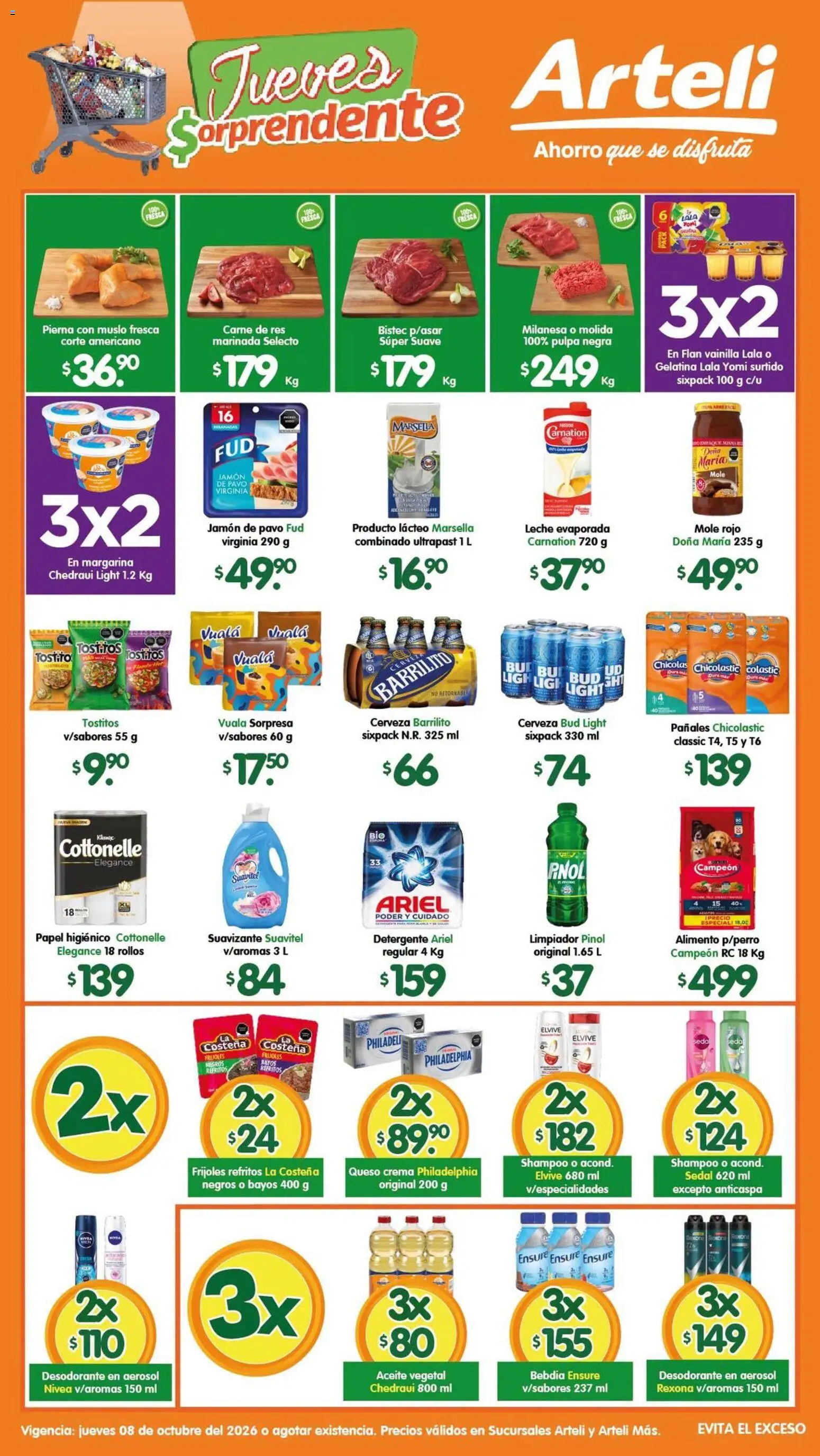 Nuevas ofertas de Arteli válidas en toda la República Mexicana desde el 08/10/2026. ¡Encuentra las mejores ofertas en Arteli folleto Tuxpan! | Página: 1