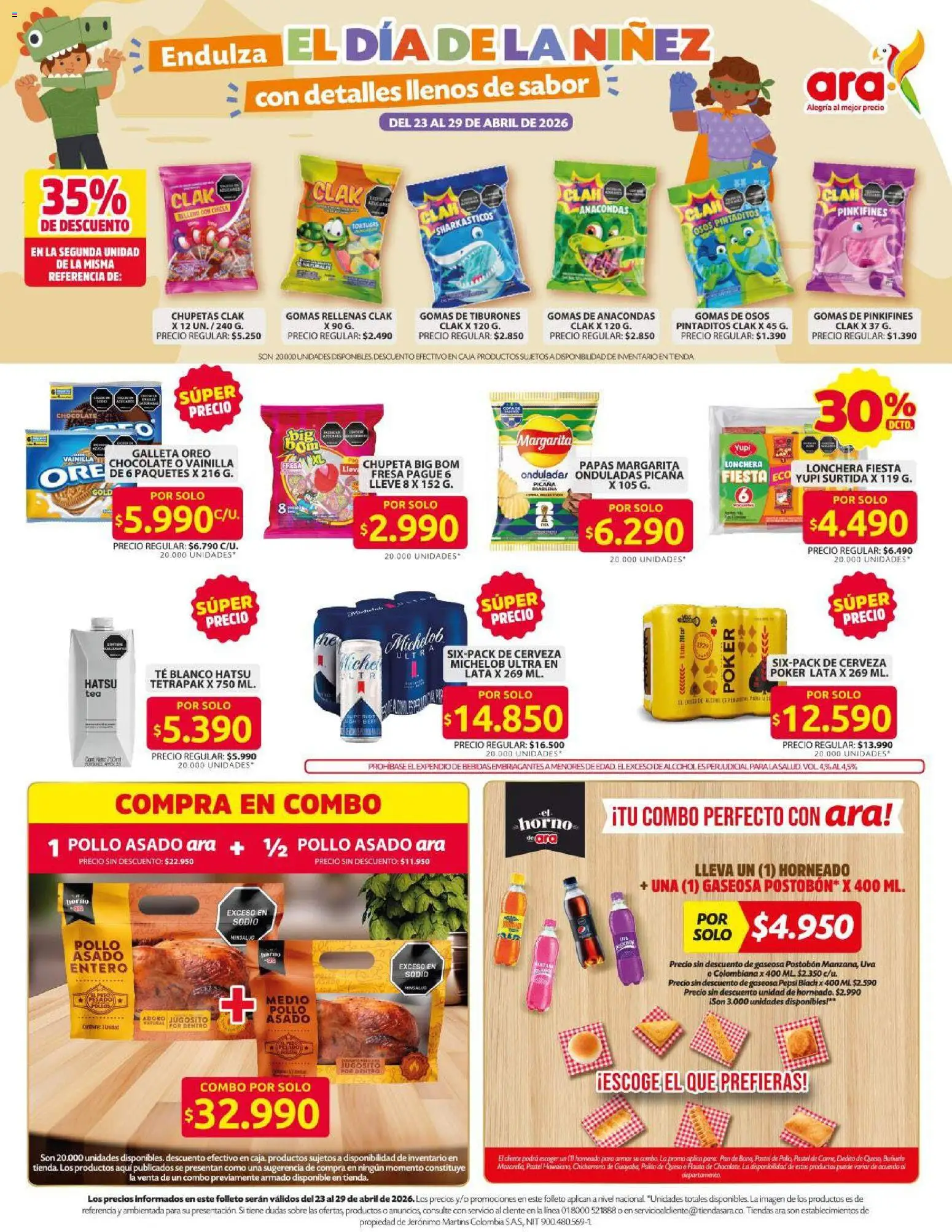 Ara revista - valida desde el 02.04.2026 | Página: 11 | Productos: Esponja, Sobre, Lonchera, Tintura
