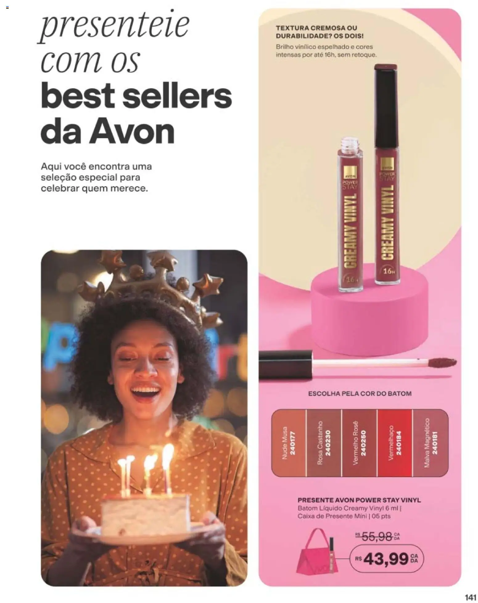 Avon Folheto - válido de 19/07/2026 | Página: 167 | Produtos: Batom, Caixa