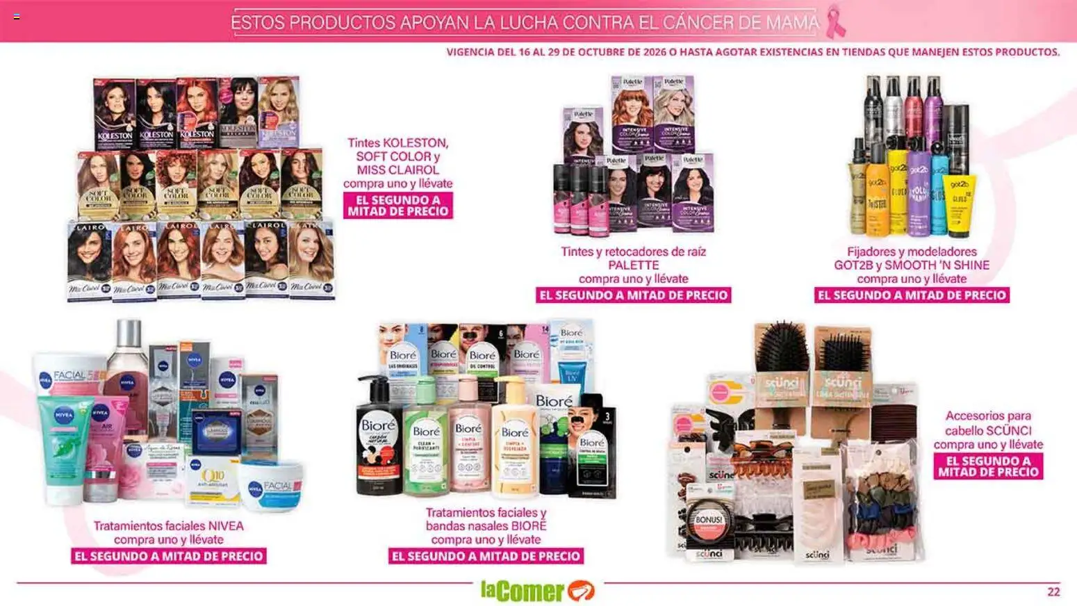 Nuevas ofertas de La Comer válidas en toda la República Mexicana desde el 16/10/2026. ¡Encuentra las mejores ofertas en La Comer folleto es la tienda rosa! | Página: 22