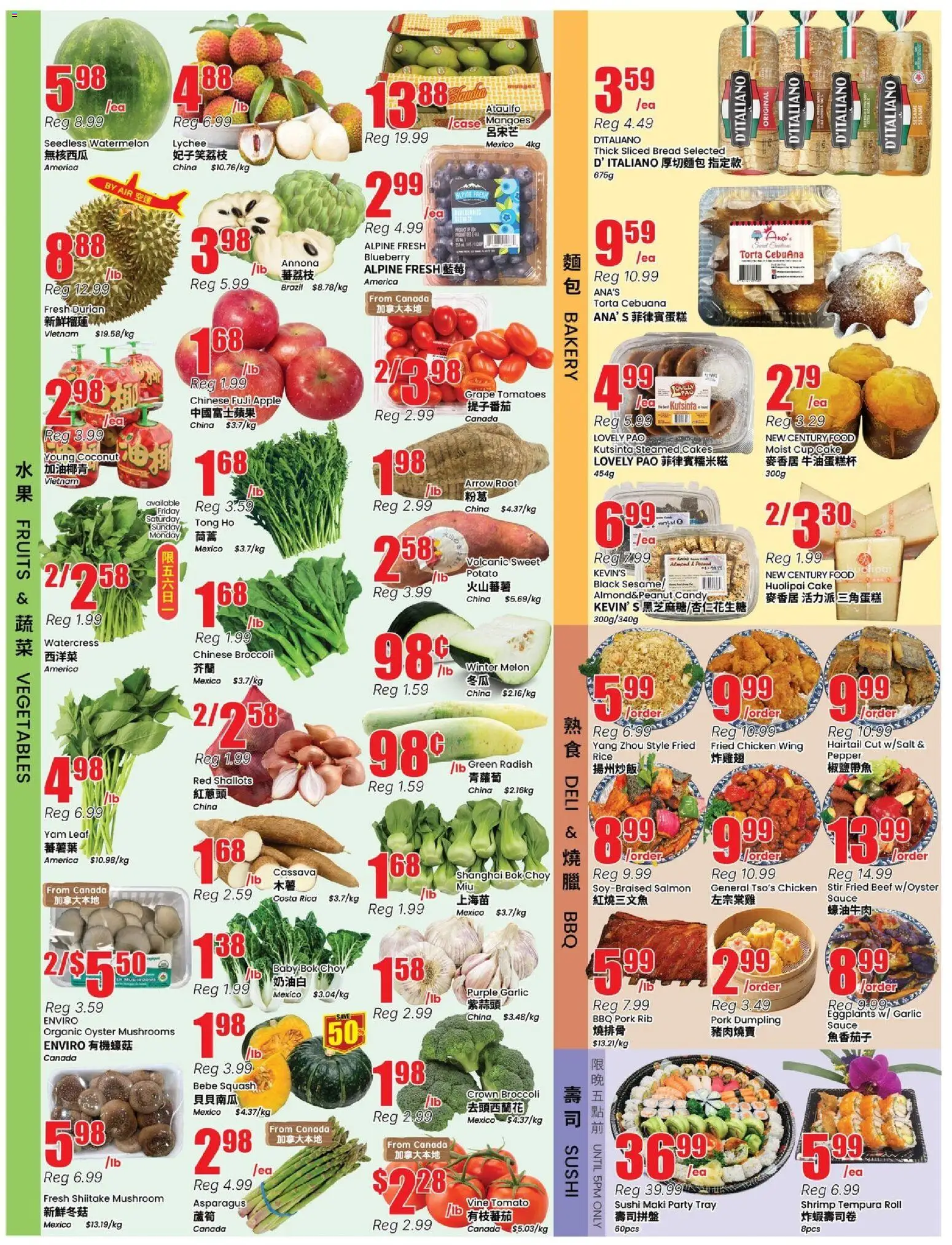 Btrust Supermarket flyer valid from 22.05.2026 | Page: 2 | Products: Rice, Bakery, Bread, Pork