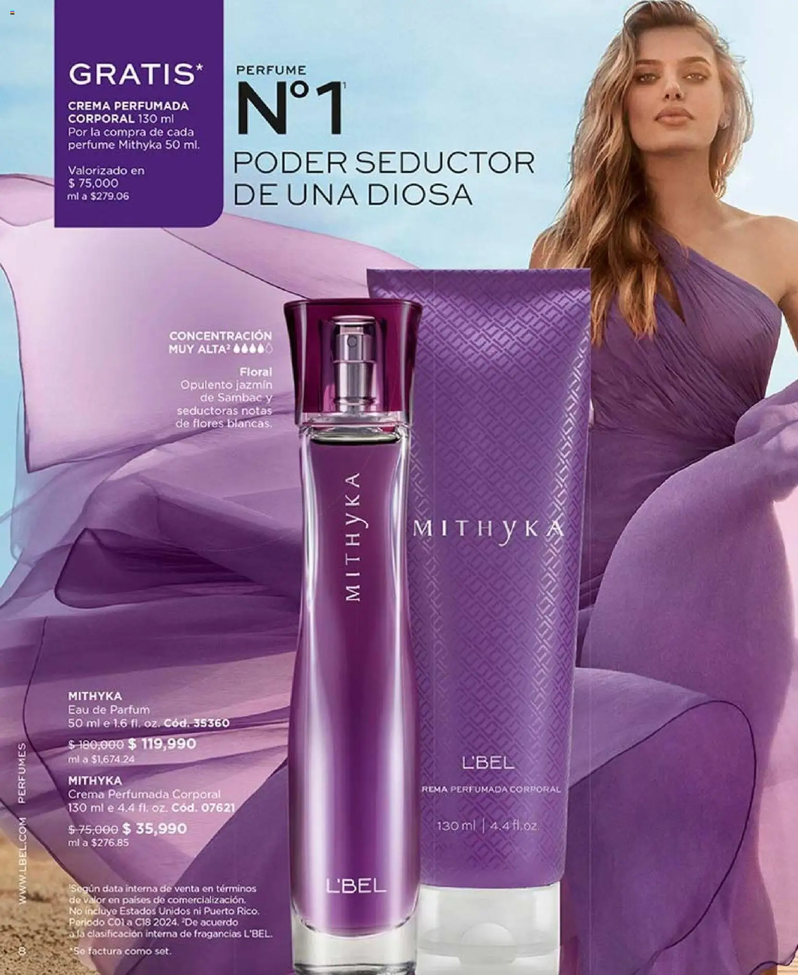 L'Bel revista - valida desde el 17/08/2026 | Página: 8 | Productos: Crema, Flores, Perfumes, Perfume