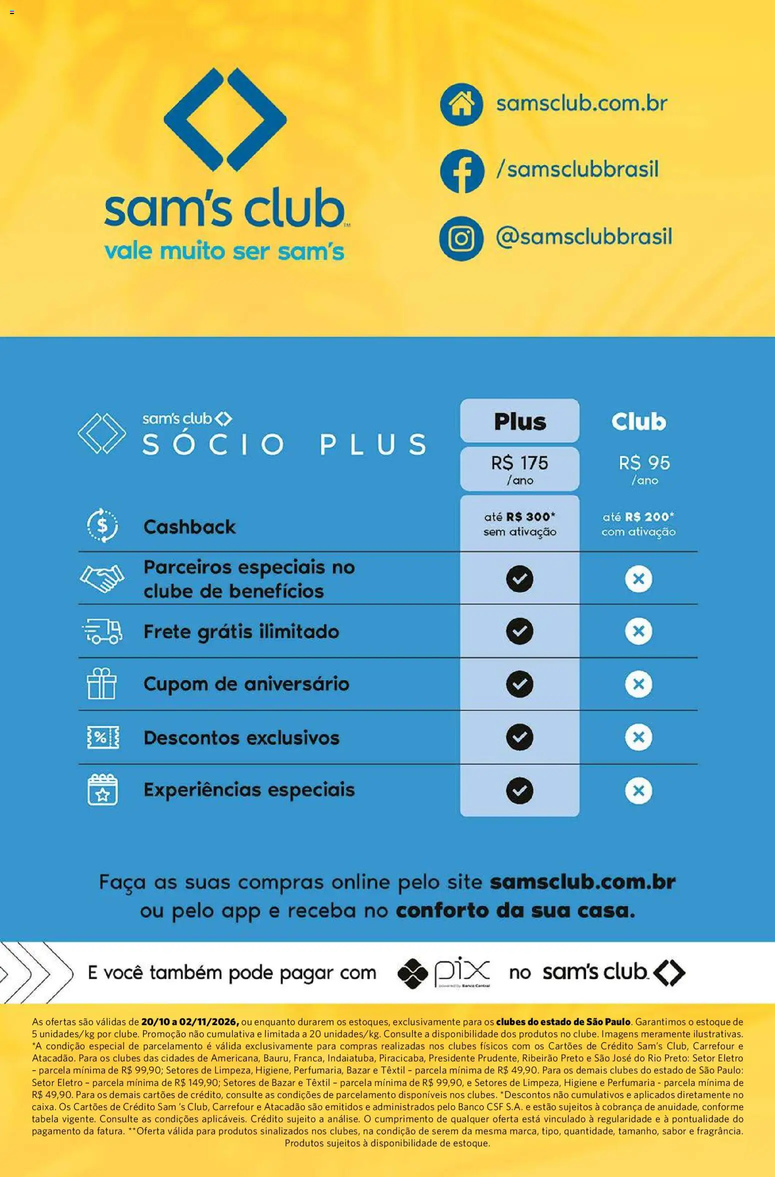 Sam's Club Folheto - válido de 20/10/2026 | Página: 8