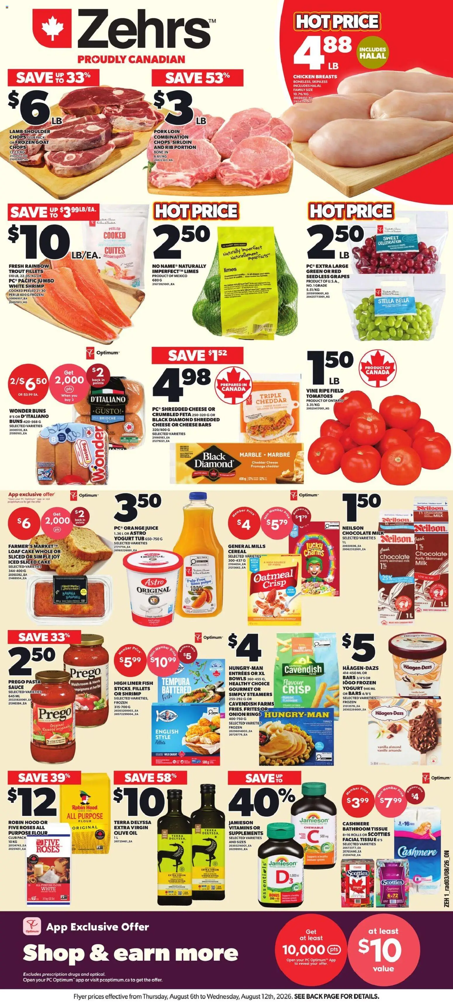 Zehrs flyer valid from Aug 6, 2026 | Page: 1
