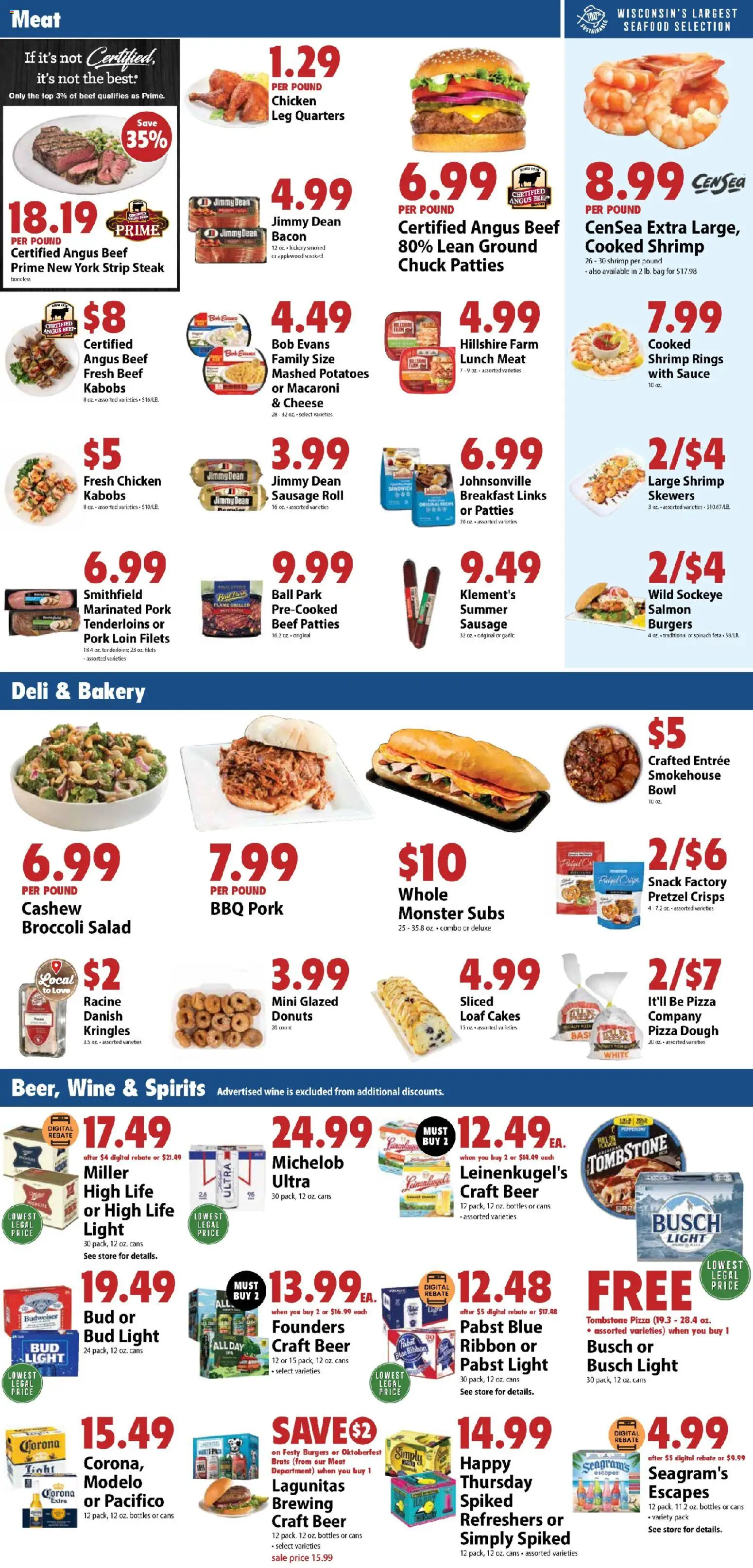 Festival Foods Weekly Ad - valid from 20.05.2026 | Page: 3 | Products: Cheese, Wine, Beef, Garlic