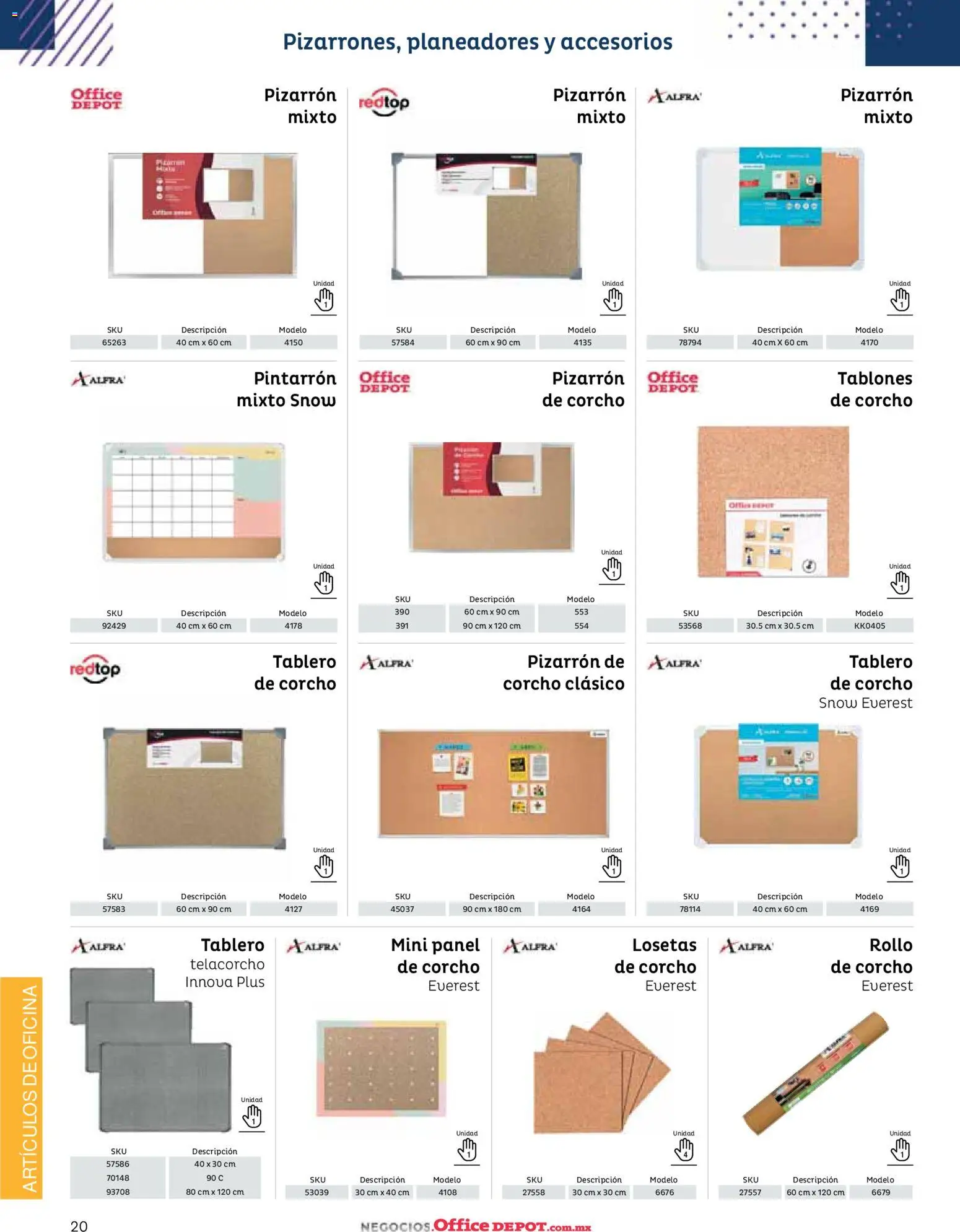 Nuevas ofertas de Office Depot válidas en toda la República Mexicana desde el 12/01/2026. ¡Encuentra las mejores ofertas en Office Depot catálogo 2026! | Página: 22 | Productos: Pizarrón