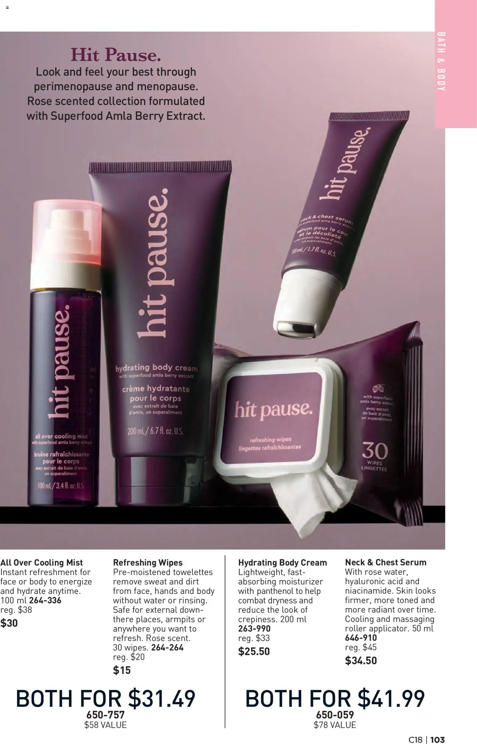 Avon flyer valid from Aug 27, 2026 | Page: 103 | Products: Cream, Water, Rum, Bath
