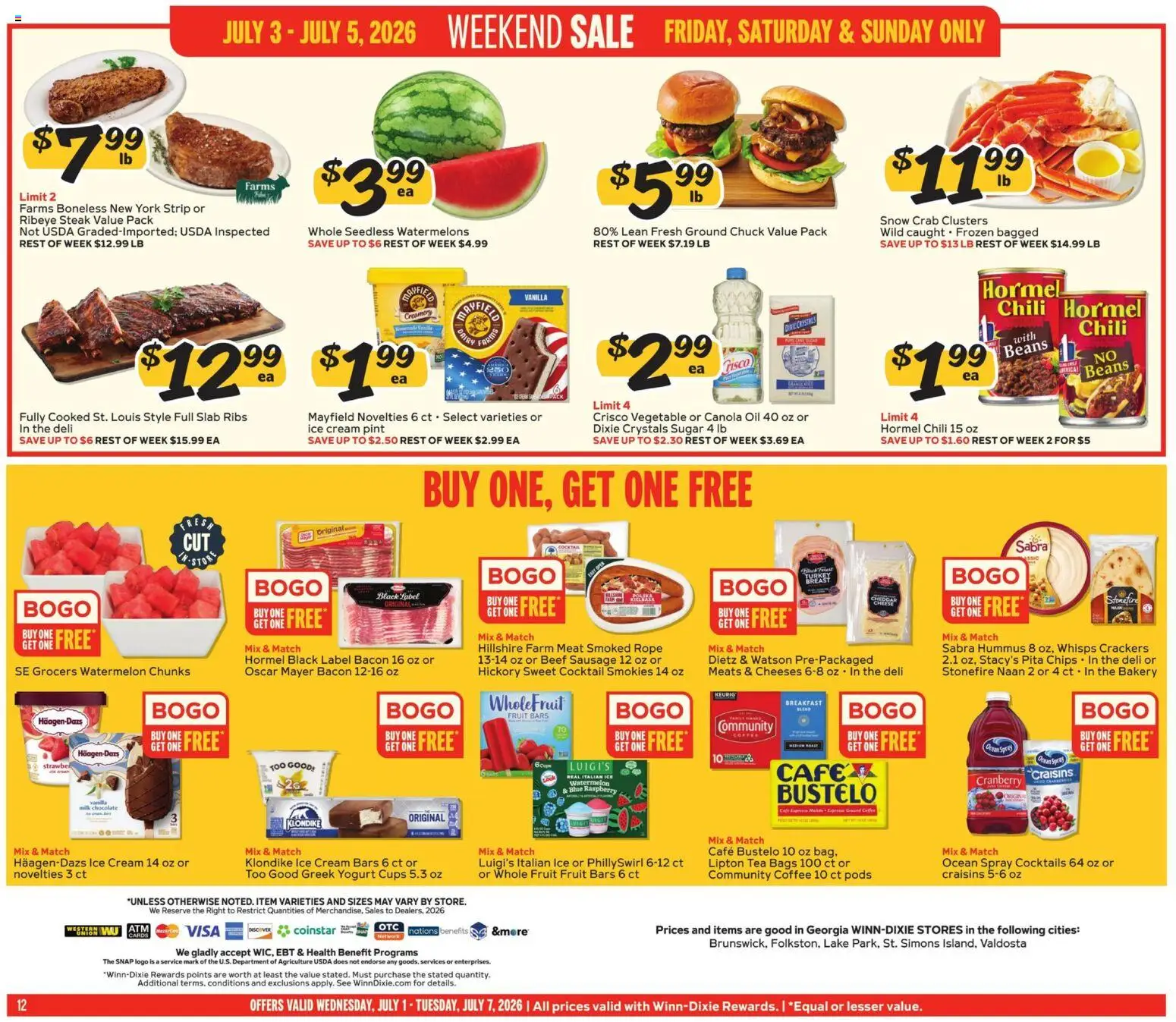 Winn Dixie Weekly Ad - valid from 07/01/2026 | Page: 12