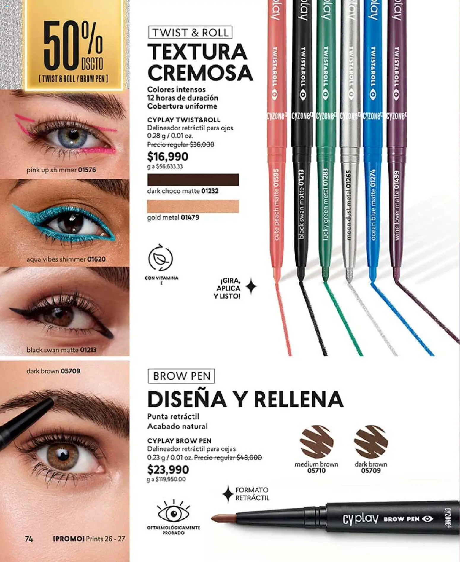 CyZone revista - valida desde el 24.04.2026 | Página: 74 | Productos: Delineador