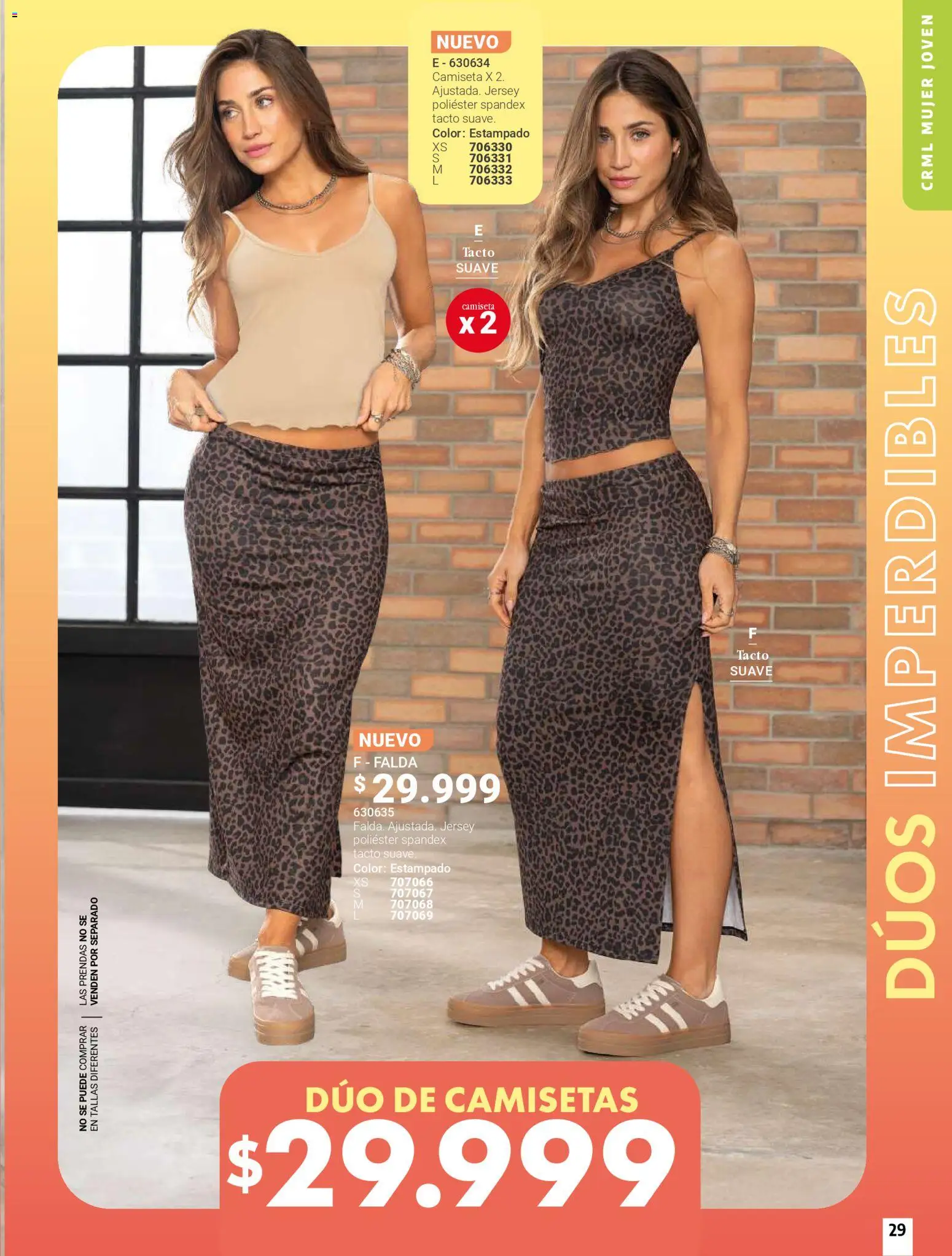 Carmel revista - valida desde el 01.05.2026 | Página: 29 | Productos: Falda, Camiseta