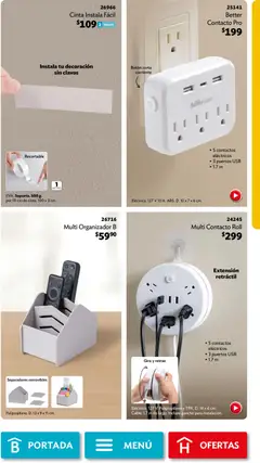 Vista previa de Betterware campaña 6 2026, nuevo folleto de la tienda, válido en México a partir del 01.06.2026 | Página: 79 | Productos: Usb, Cable, Organizador, Cinta