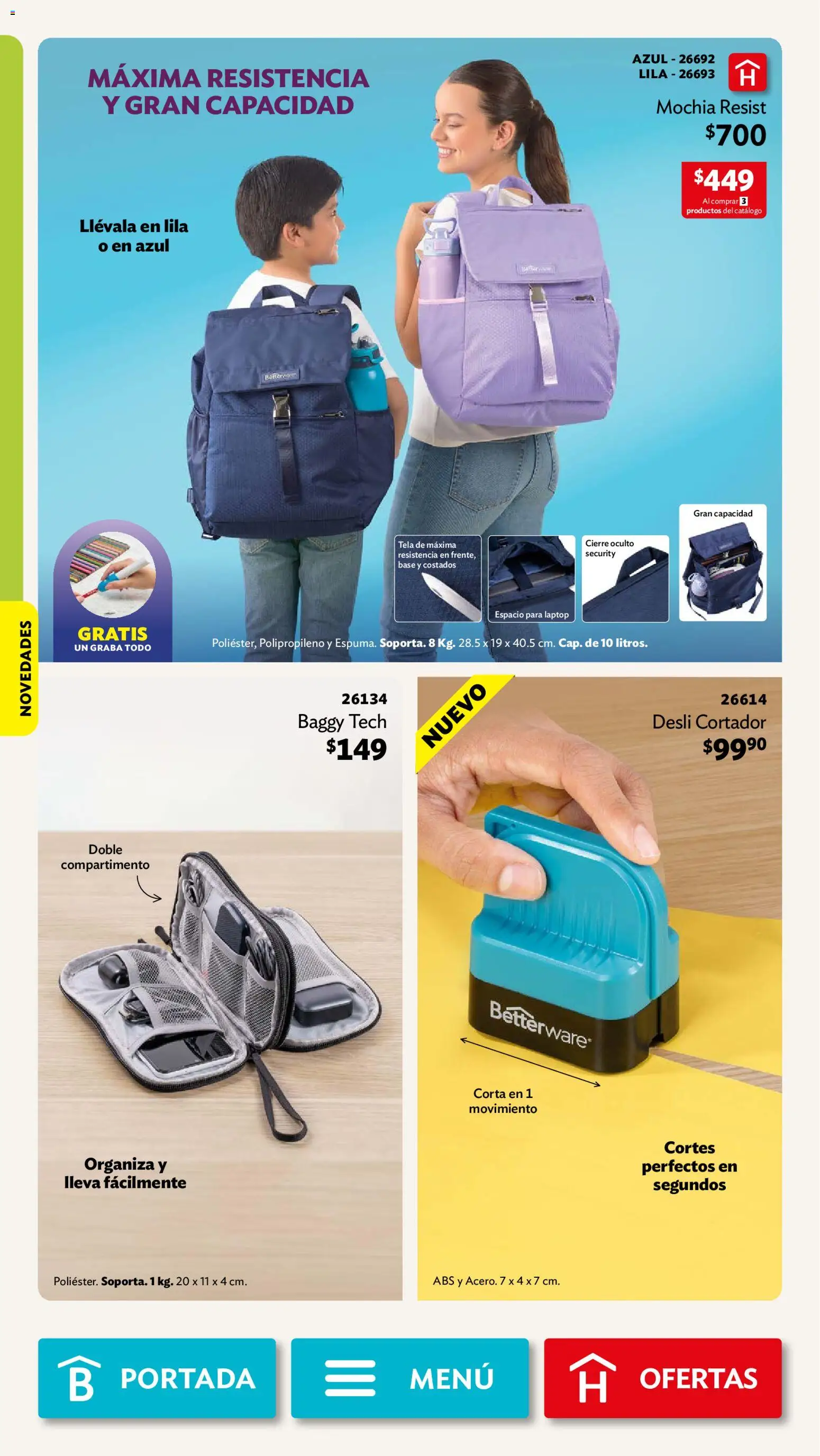 Nuevas ofertas de Betterware válidas en toda la República Mexicana desde el 28/09/2026. ¡Encuentra las mejores ofertas en Betterware campaña 10 2026! | Página: 100