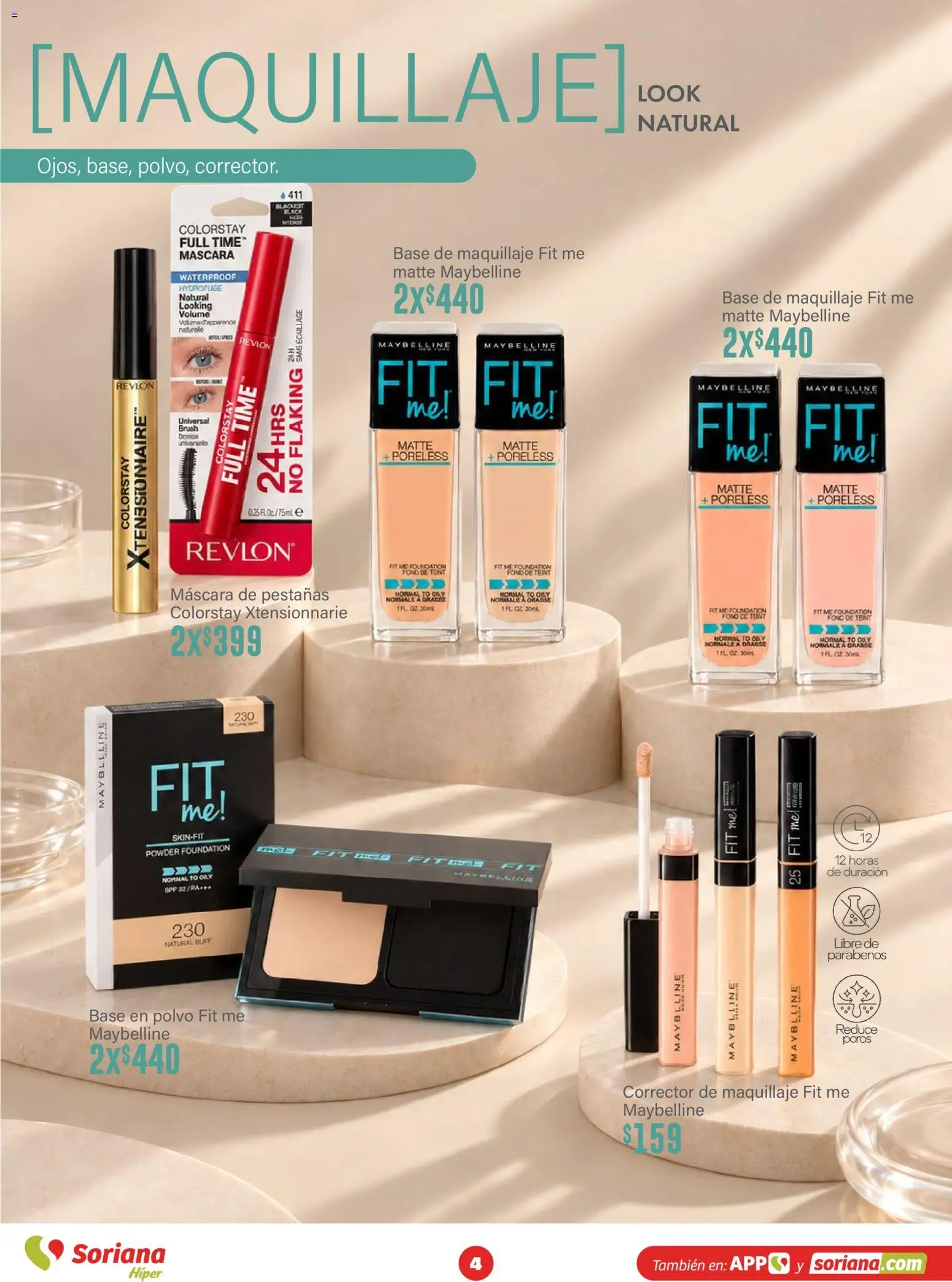 Nuevas ofertas de Soriana válidas en toda la República Mexicana desde el 15/10/2026. ¡Encuentra las mejores ofertas en Soriana folleto Modo #Glowing! | Página: 4