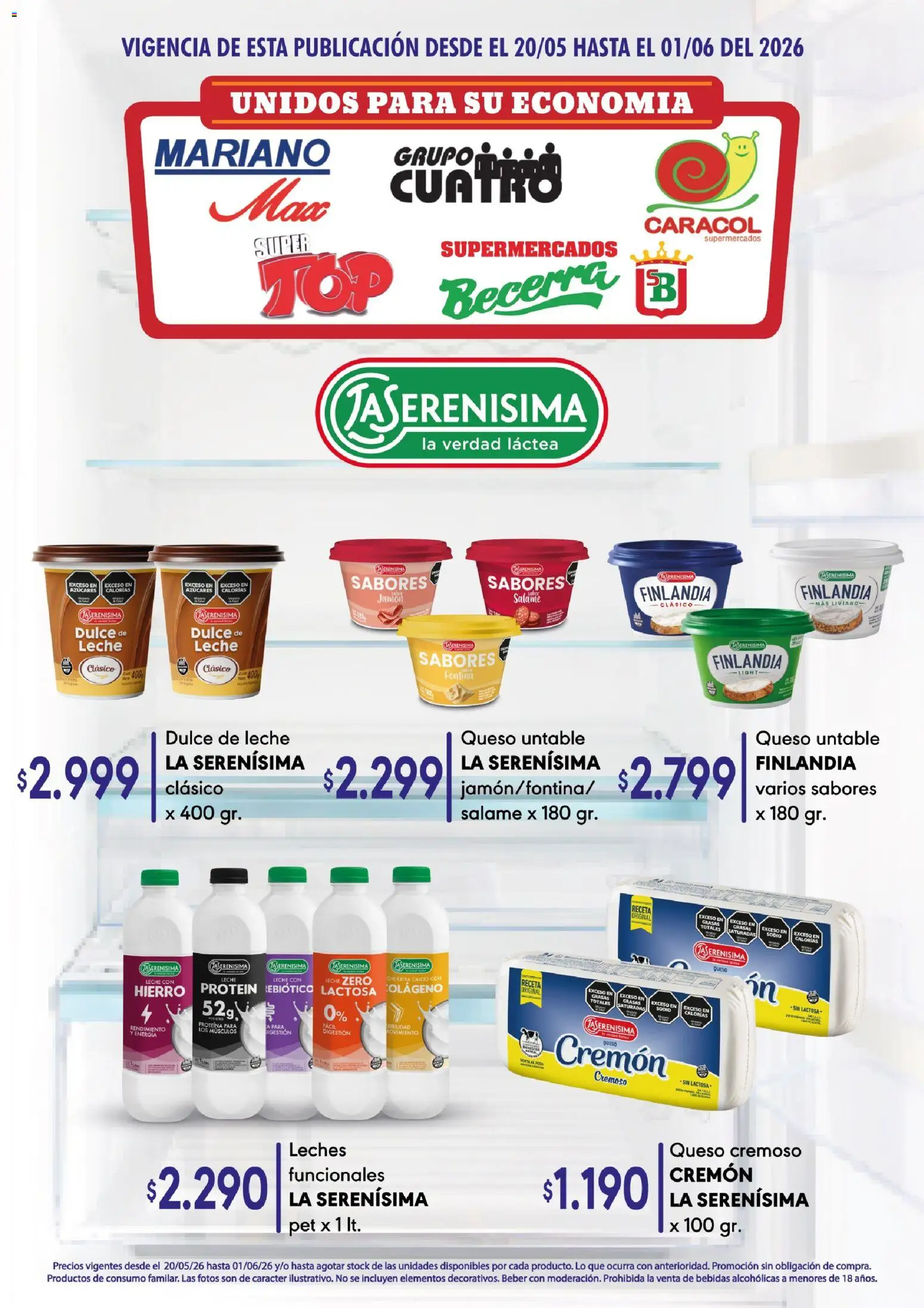 Mariano Max - Catálogo │ válido desde el 20.05.2026 | Página: 14 | Productos: Dulce de leche, Leche, Queso, Salame