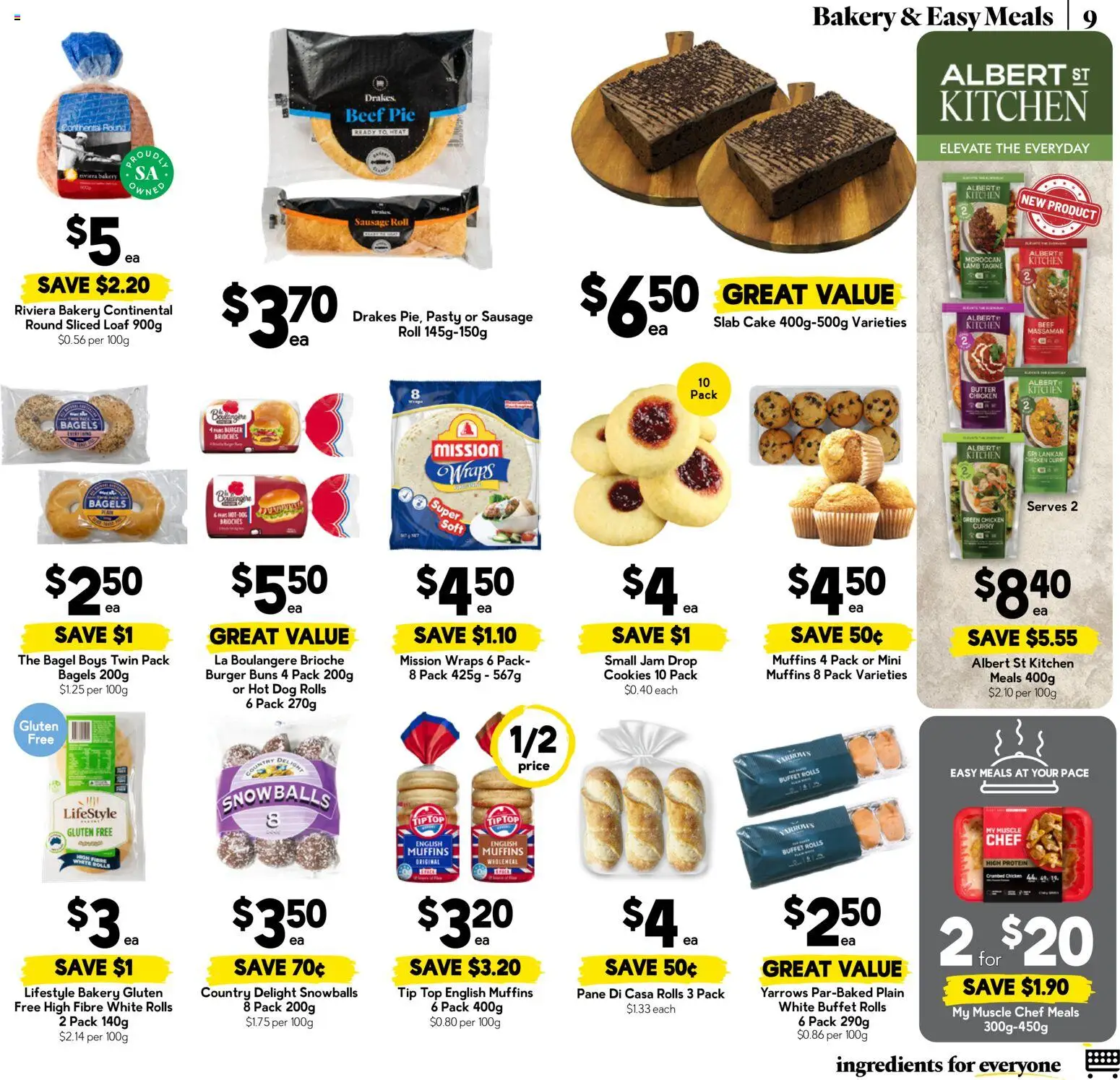 Drakes catalogue - valid from 02/09/2026 | Page: 9 | Products: Brioche, Chicken, Beef, Sausage