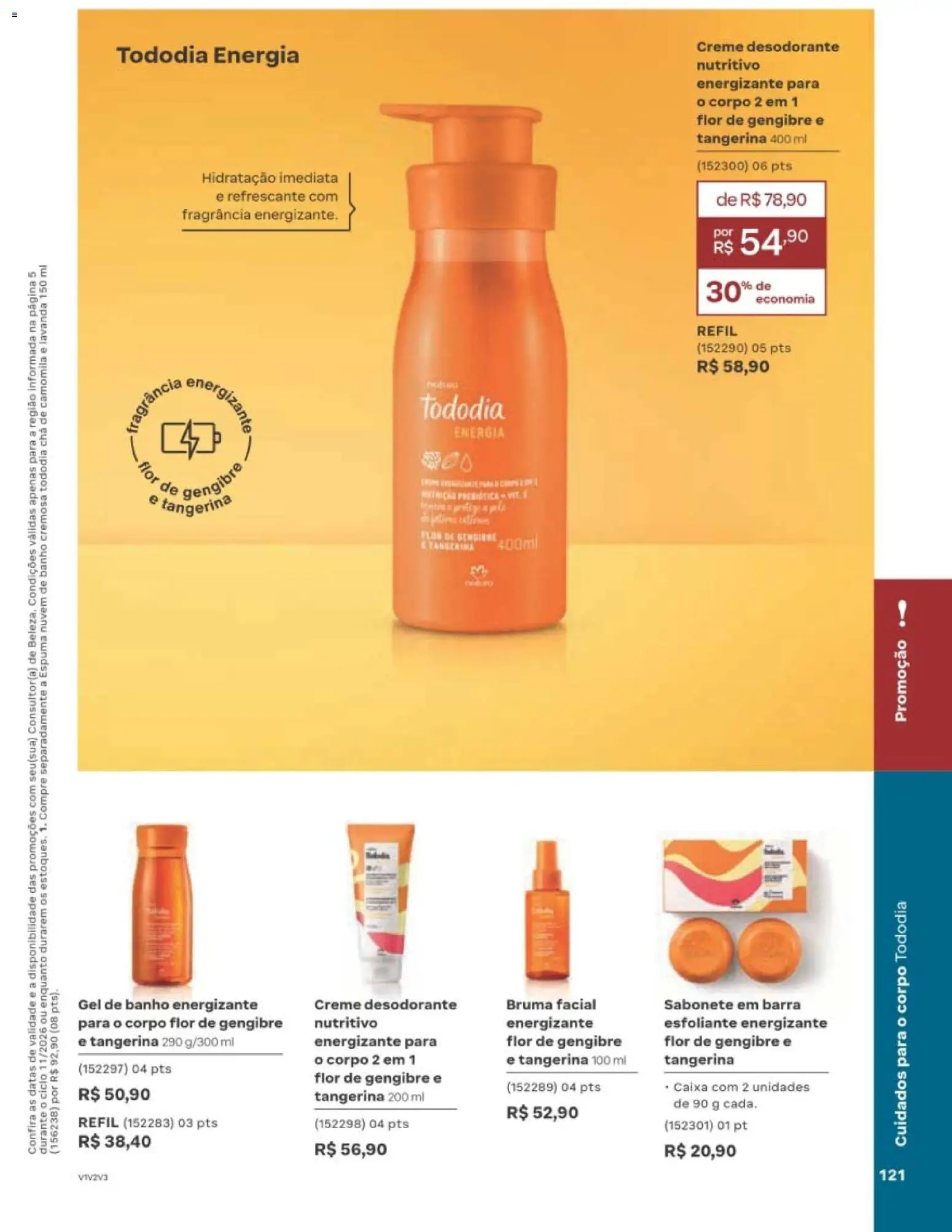 Natura Folheto - válido de 29/06/2026 | Página: 121 | Produtos: Fragrância, Chá, Creme, Sabonete