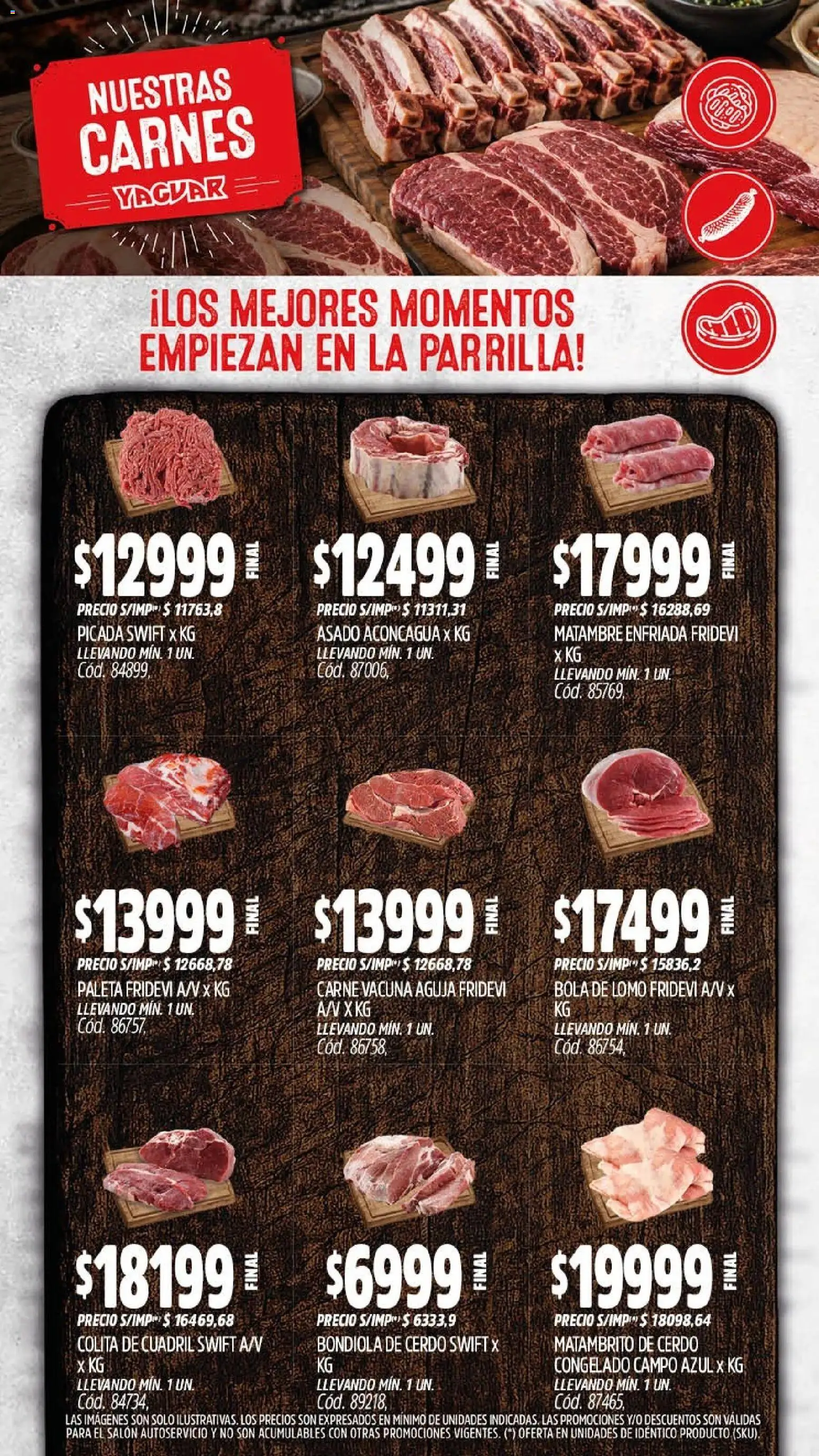 Yaguar - Oferta Semanal Trelew │ válido desde el 10/08/2026 | Página: 7 | Productos: Lomo, Cuadril, Carne, Cerdo