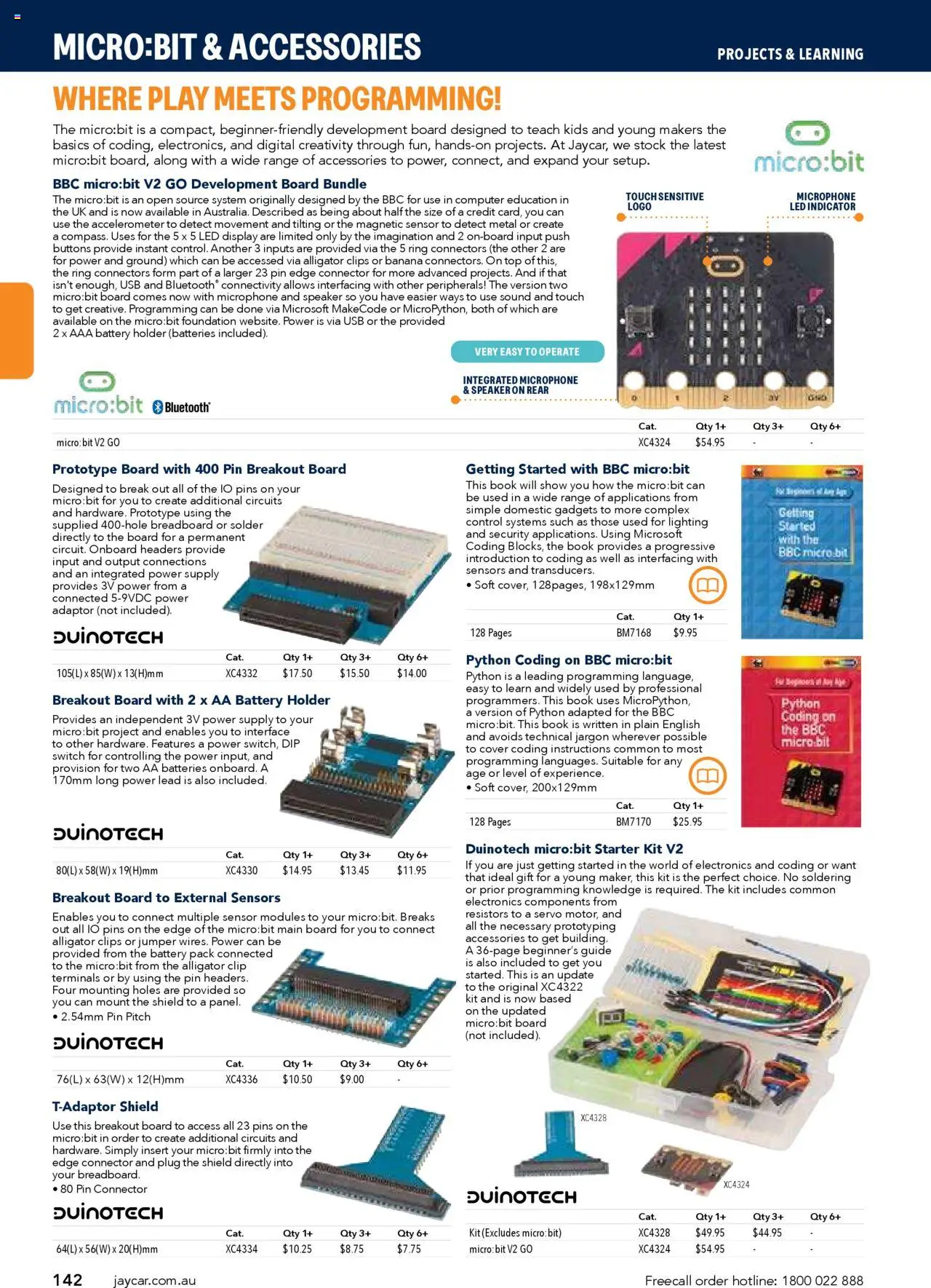 Jaycar catalogue - valid from 09/07/2025 | Page: 142 | Products: Jumper, Adaptor, Batteries, Clips