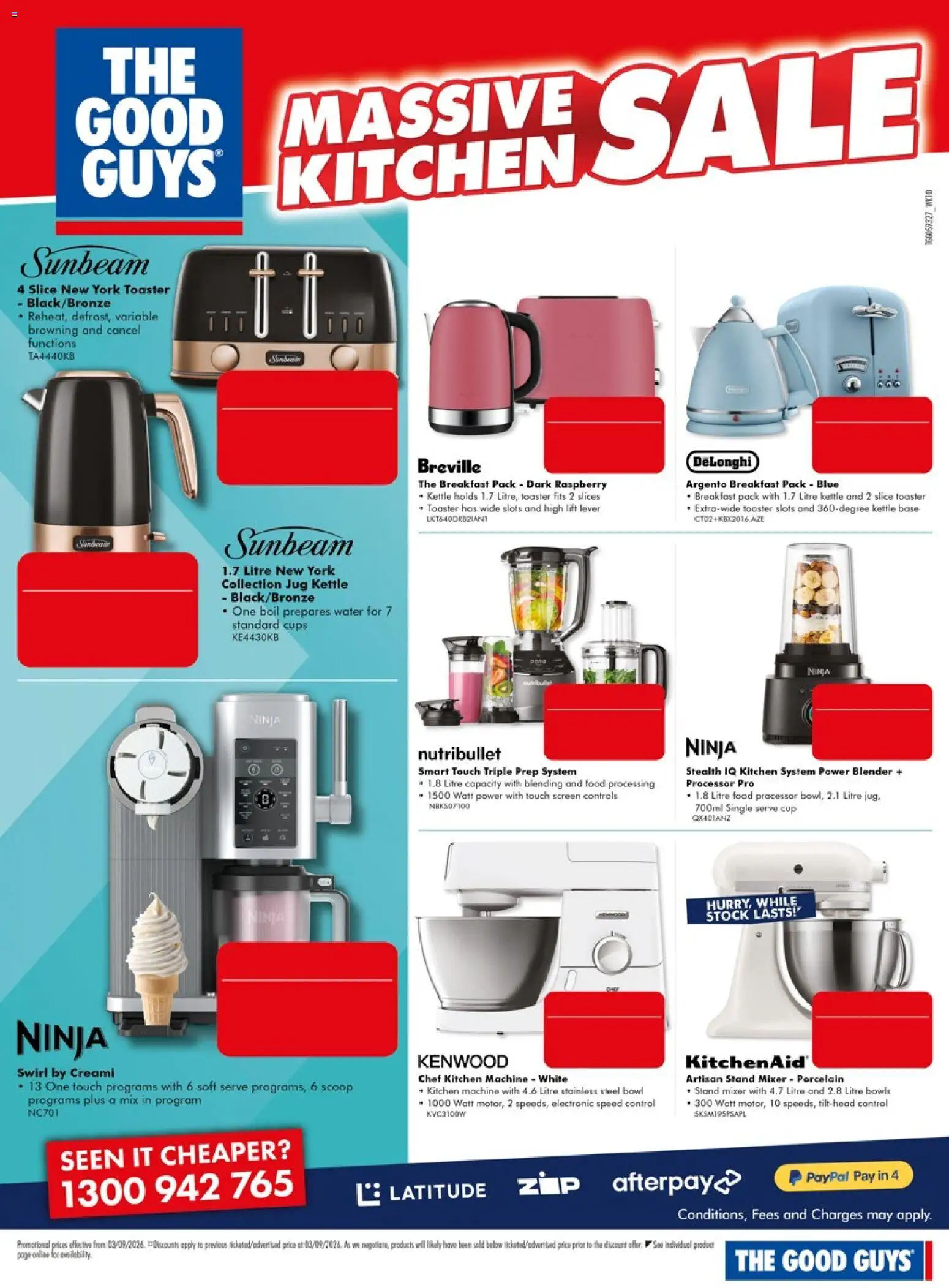 The Good Guys catalogue - valid from 03/09/2026 | Page: 8 | Products: Food, Raspberry, Mixer, Screen