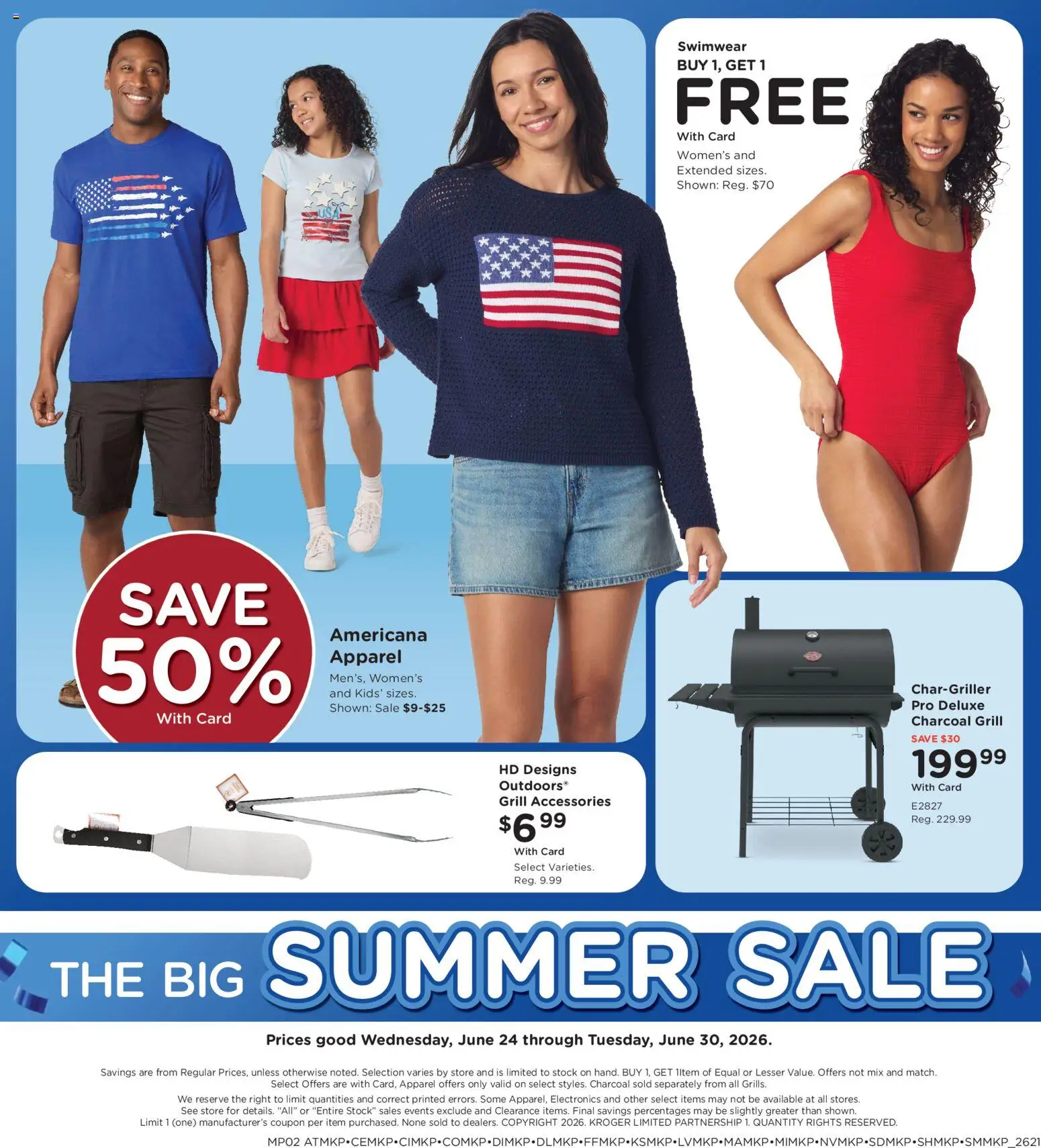 Fry's Food Home & Apparel - valid from 06/24/2026 | Page: 2 | Products: Swimwear, Grill