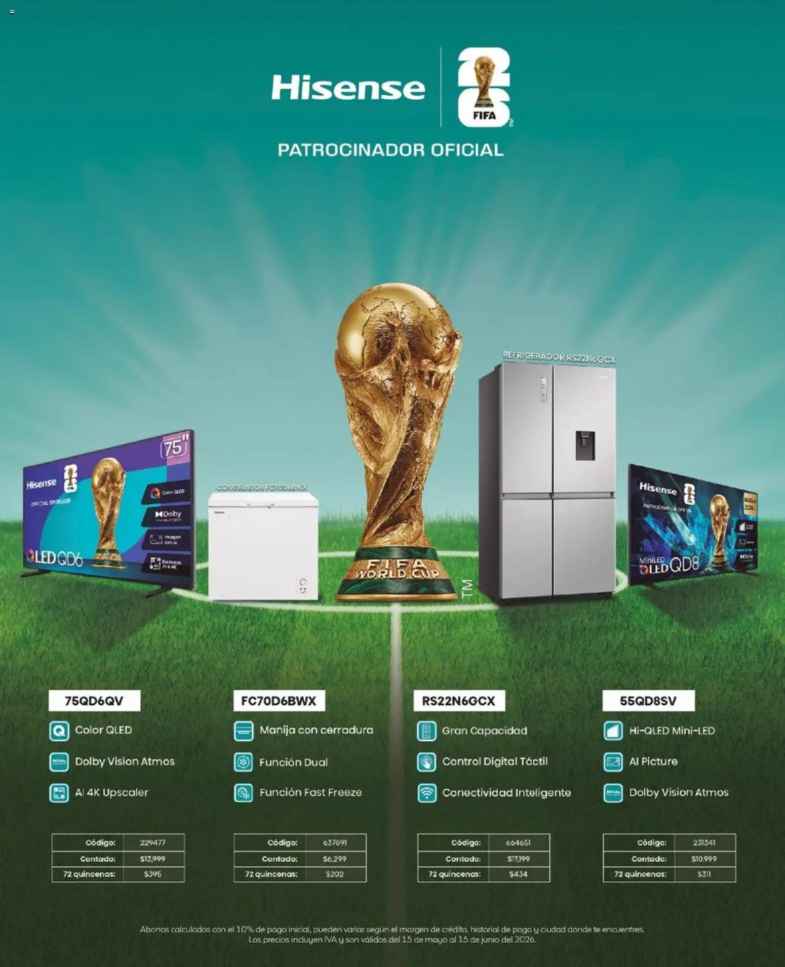 Nuevas ofertas de Coppel válidas en toda la República Mexicana desde el 01.05.2026. ¡Encuentra las mejores ofertas en Coppel catálogo Ganamos! | Página: 32 | Productos: Refrigerador, Congelador, Cerradura, Té