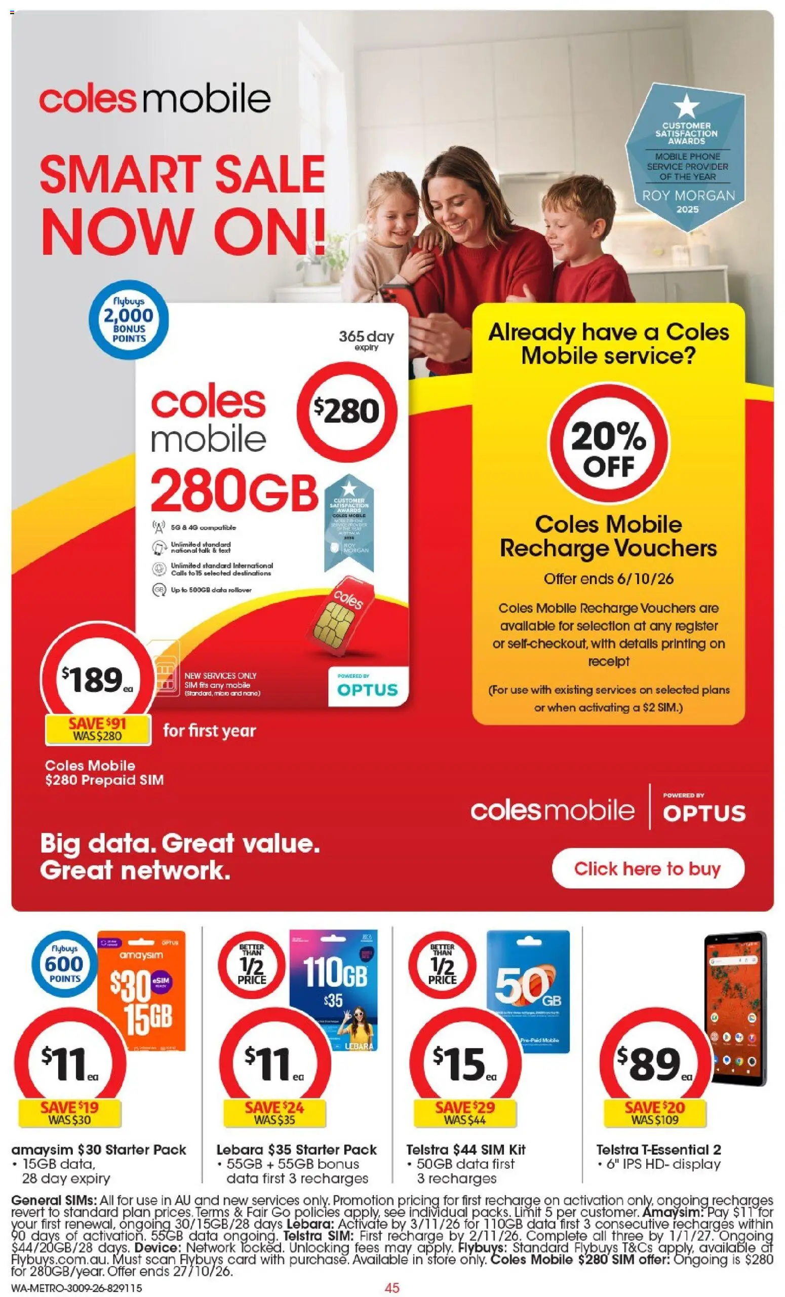 Coles catalogue - valid from 30/09/2026 | Page: 45 | Products: Food, Box, Briquettes, Cookware