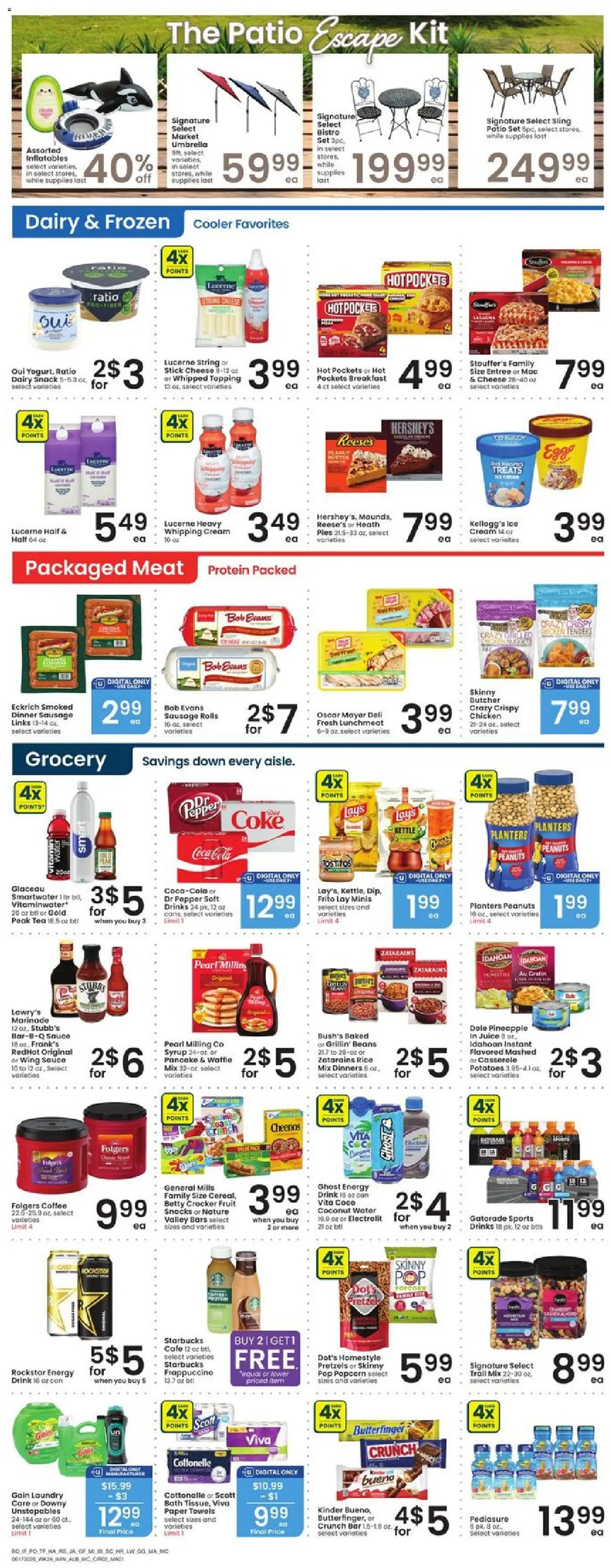 Albertsons Weekly Ad - valid from 17.06.2026 | Page: 3 | Products: Juice, Rice, Potatoes, Pepper