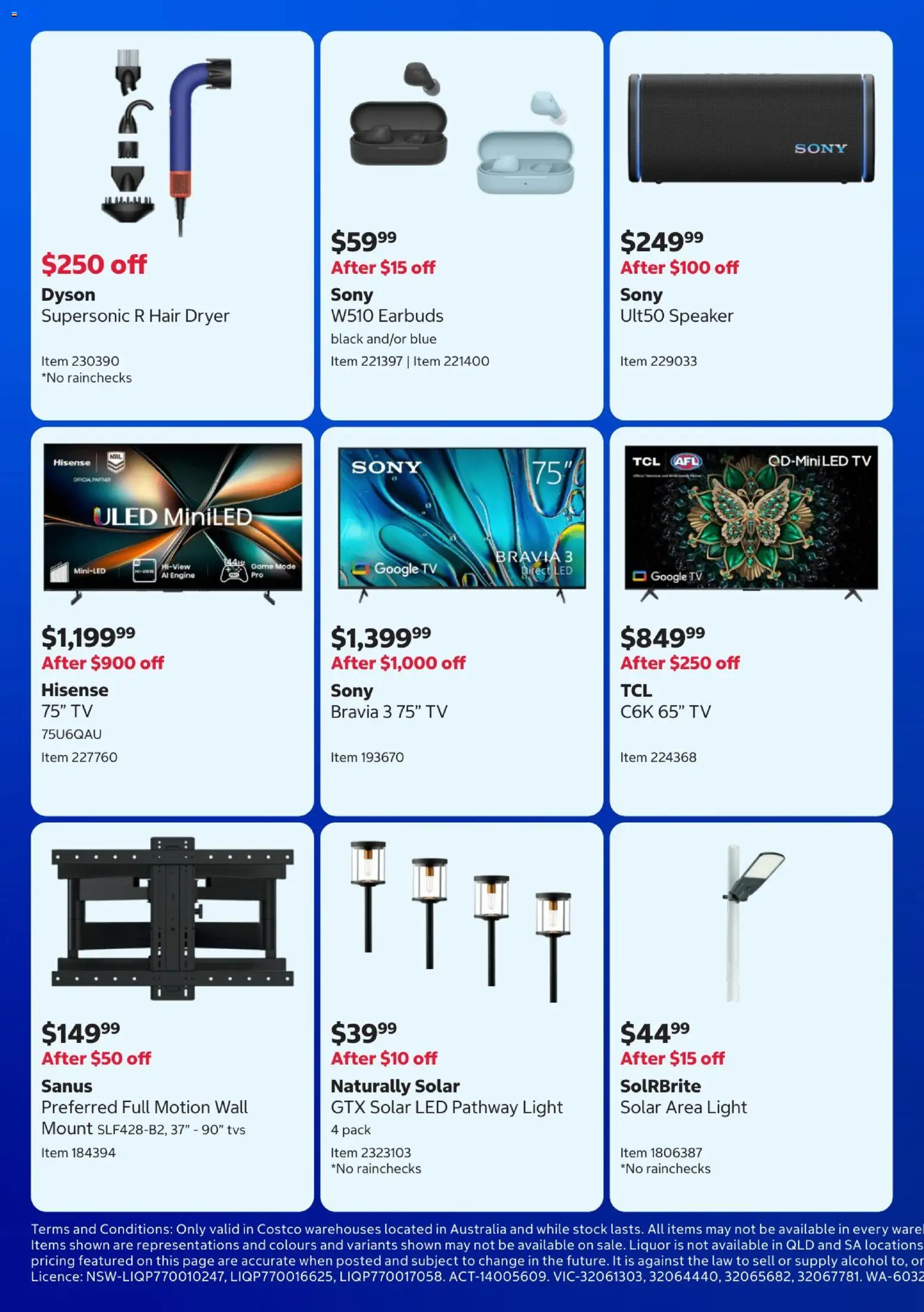 Costco catalogue - valid from 13.04.2026 | Page: 4 | Products: Light, Speaker, Dryer, Hair dryer