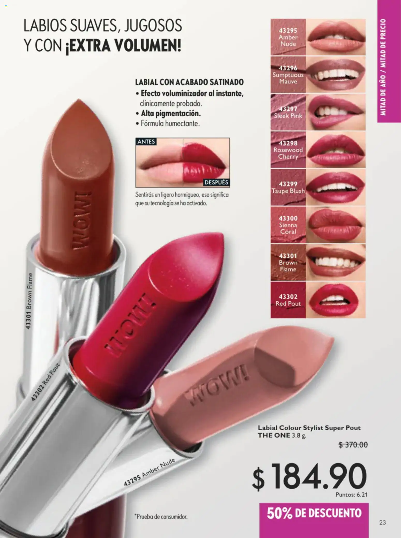 Nuevas ofertas de Oriflame válidas en toda la República Mexicana desde el 11/07/2026. ¡Encuentra las mejores ofertas en Oriflame campaña 10 2026! | Página: 23