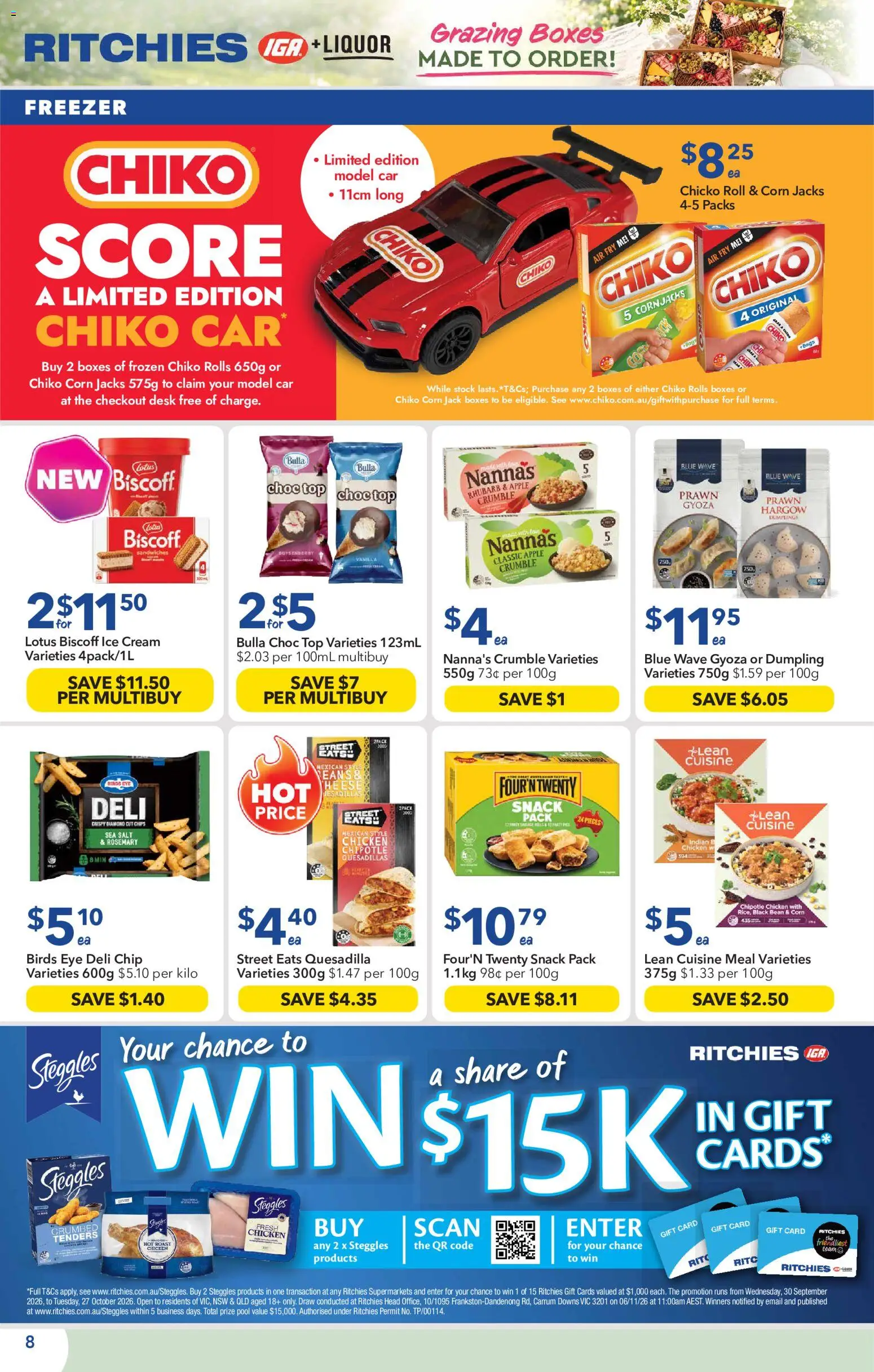 Ritchies catalogue - valid from 30/09/2026 | Page: 8 | Products: Chips, Cream, Ice cream, Dumpling