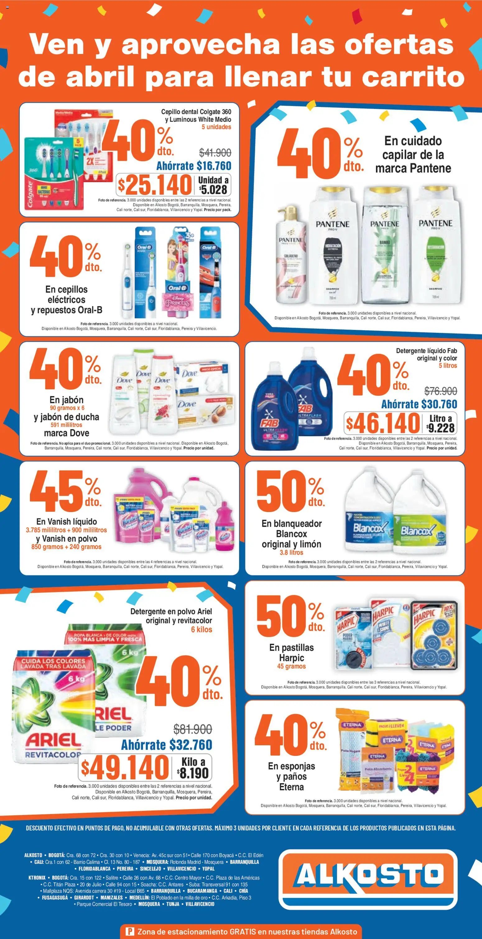 Ktronix revista - valida desde el 18.04.2026 | Página: 12 | Productos: Blanqueador, Cepillo, Detergente, Ropa