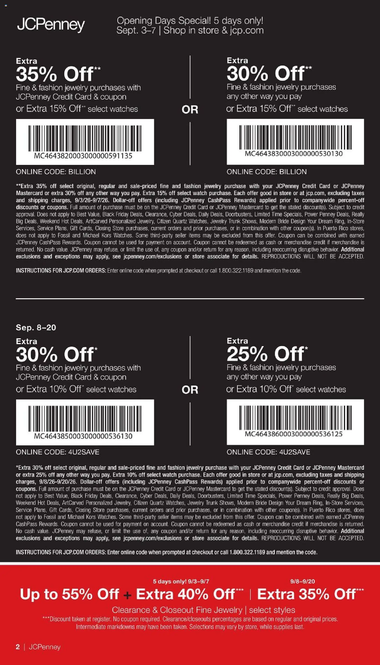 JCPenney Jewelry Sale - valid from 09/03/2026 | Page: 52 | Products: Watches, Watch