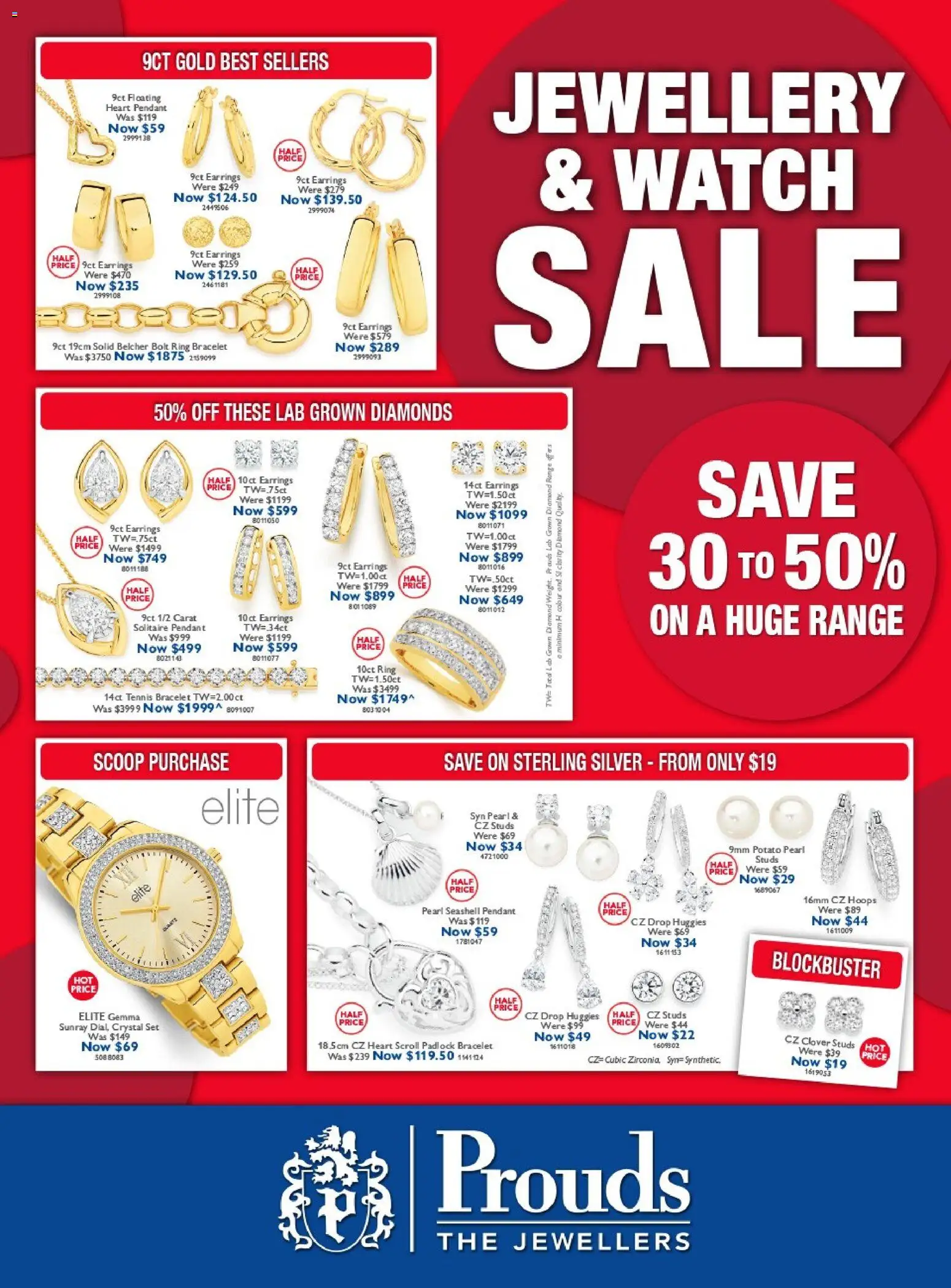 Prouds The Jewellers catalogue - valid from 07/09/2026 | Page: 1 | Products: Bracelet, Earrings, Pendant, Watch