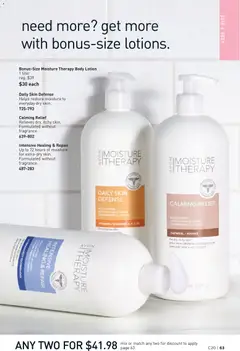 Preview of Avon - Brochure Campaign from shop Avon valid from Sep 23, 2026 | Page: 63 | Products: Oatmeal, Body lotion, Bath