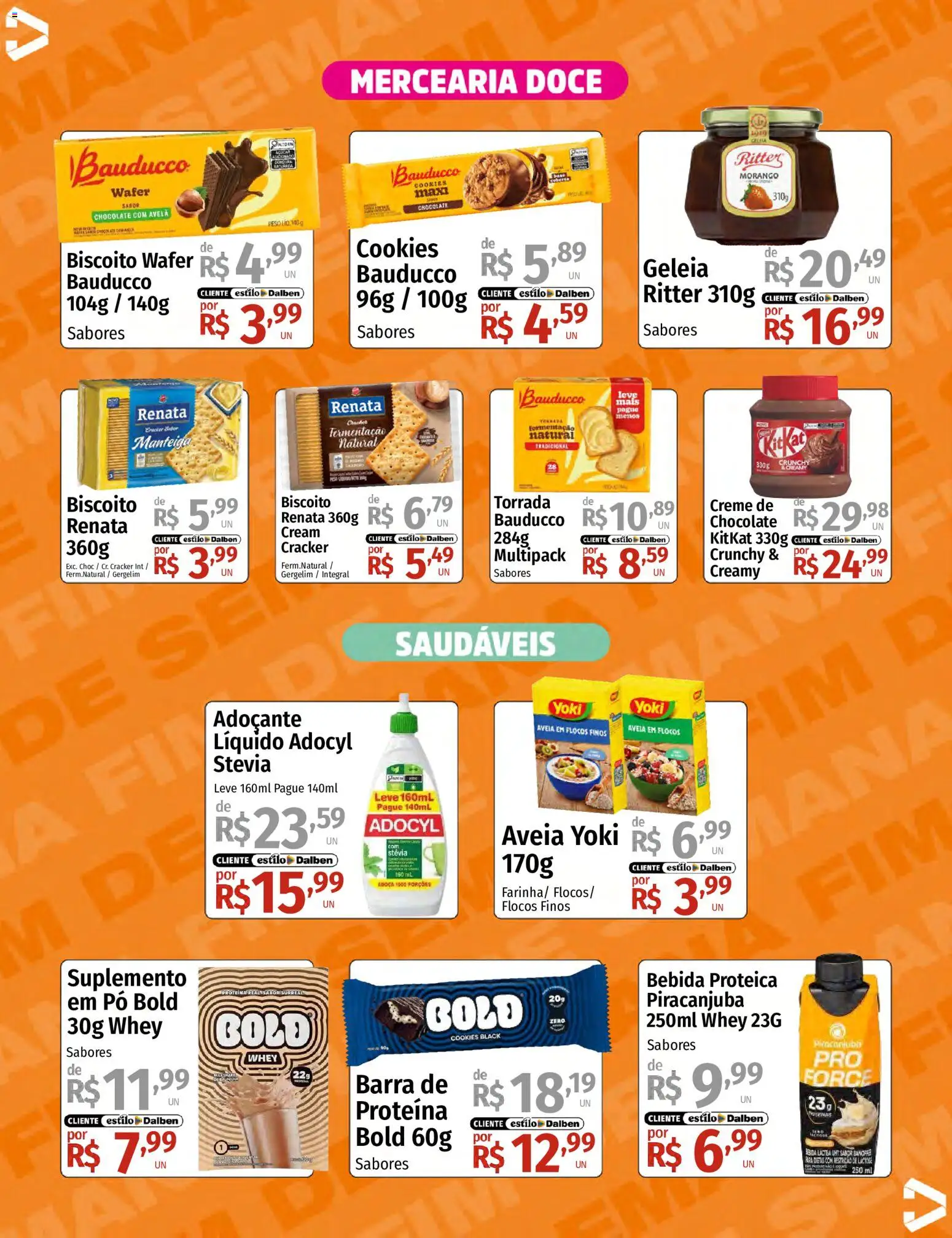 Supermercado Dalben Folheto - válido de 05.06.2026 | Página: 6 | Produtos: Biscoito, Stevia, Manteiga, Aveia