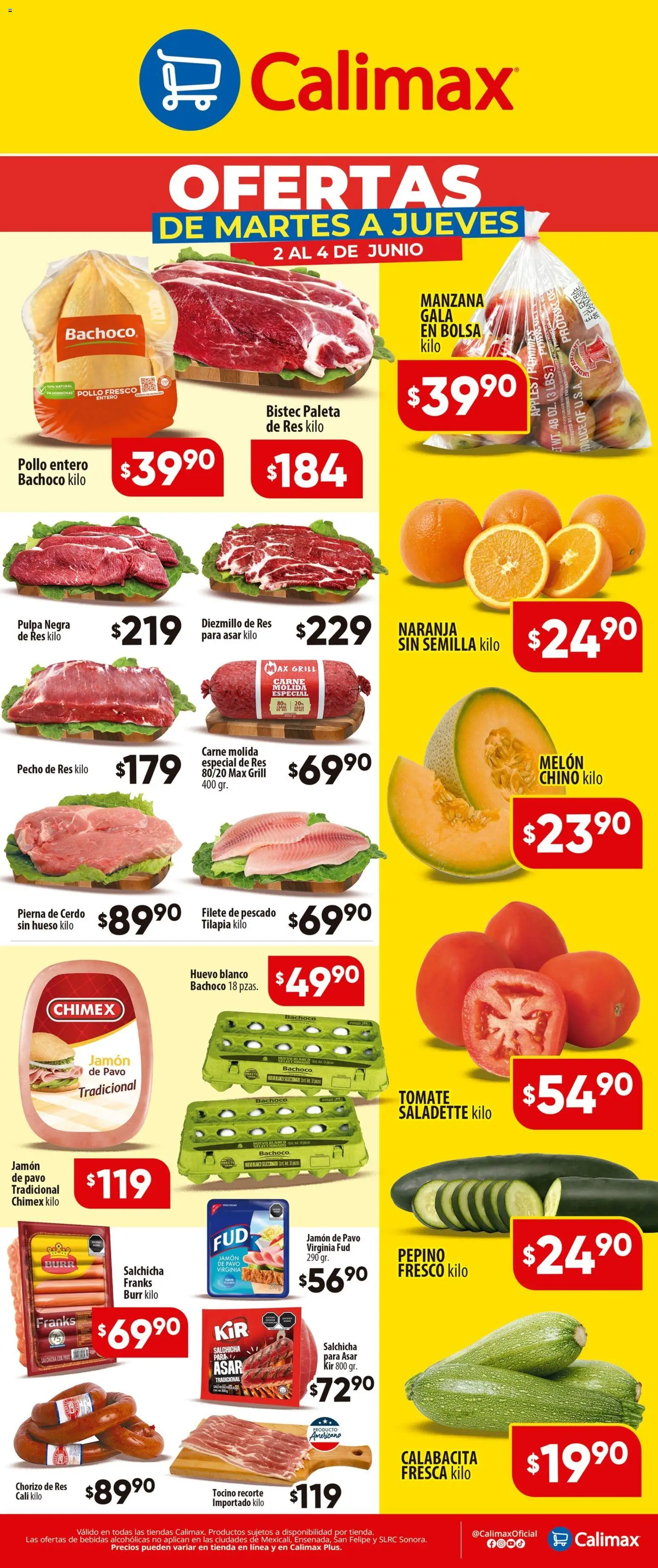 Nuevas ofertas de Calimax válidas en toda la República Mexicana desde el 02.06.2026. ¡Encuentra las mejores ofertas en Calimax folleto! | Página: 1