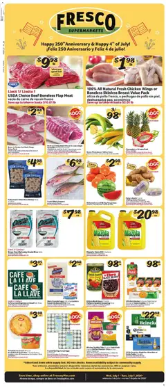 Preview of Fresco y Más weekly ads valid from 07/01/2026 | Page: 1 | Products: Corn, Chips, Sugar, Mango