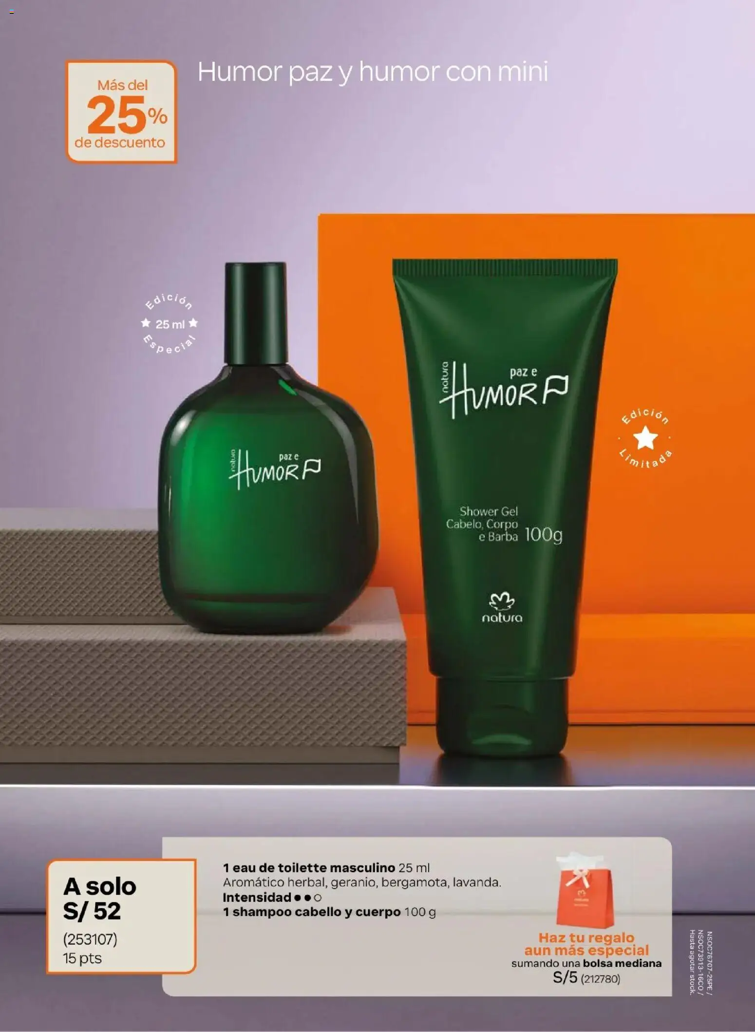 Catálogo Natura válido desde 05.05.2026 | Página: 15 | Productos: Shampoo, Bolsa, EAU de Toilette