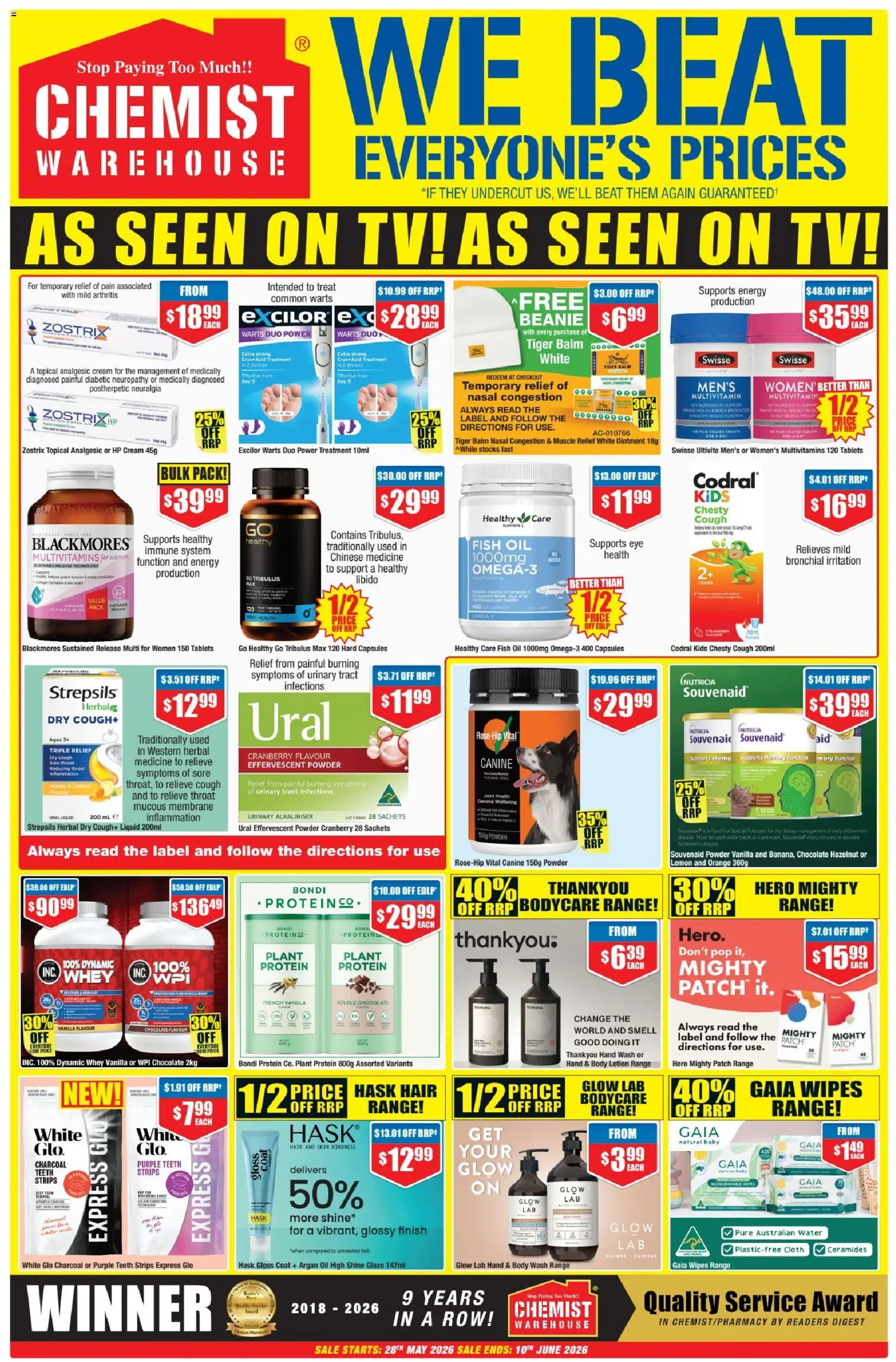 Chemist Warehouse catalogue - valid from 28.05.2026 | Page: 3 | Products: Honey, Fish, Water, Hand wash