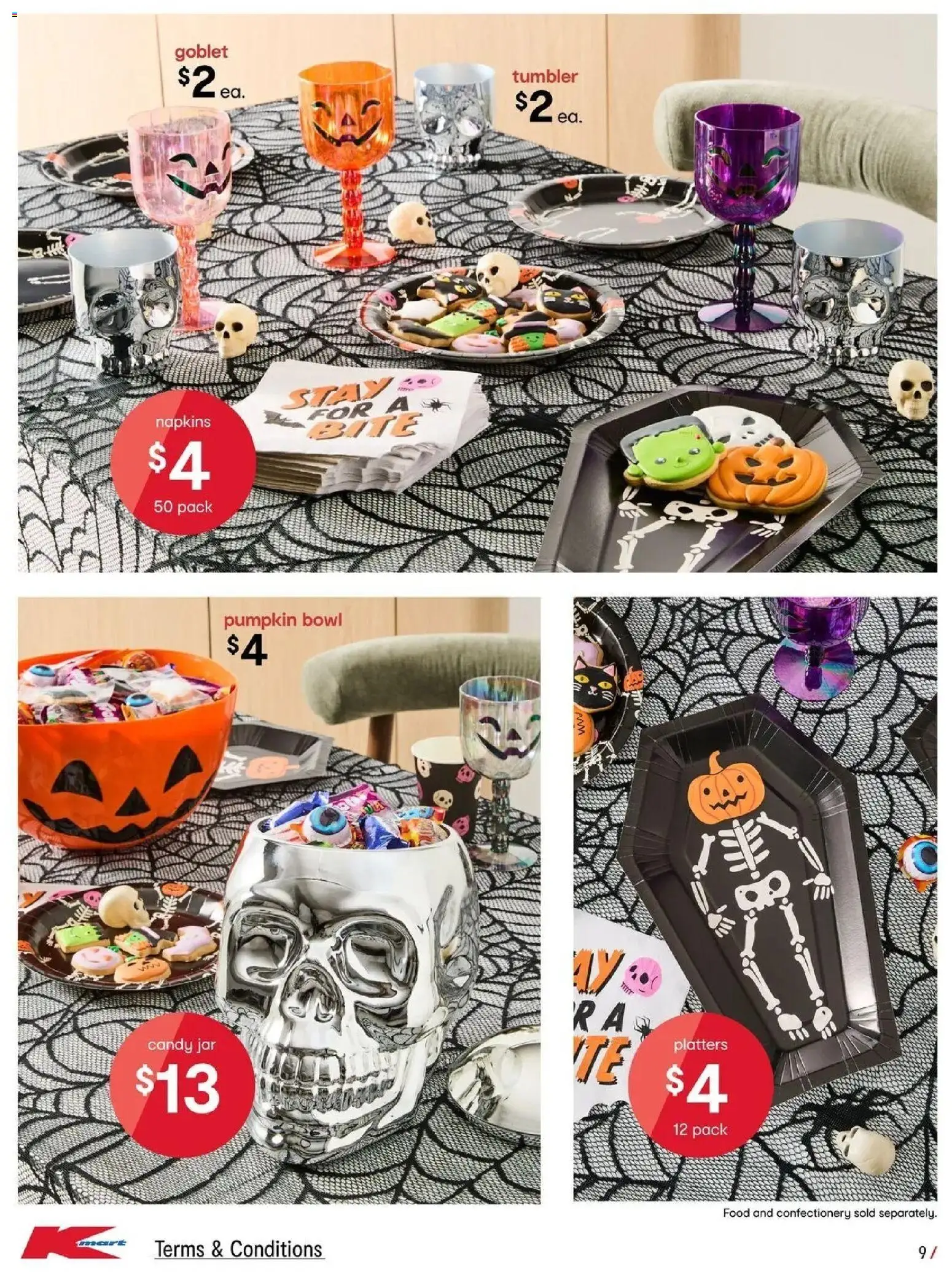 Kmart catalogue - valid from 17/09/2026 | Page: 9 | Products: Food, Confectionery, Napkins, Pumpkin