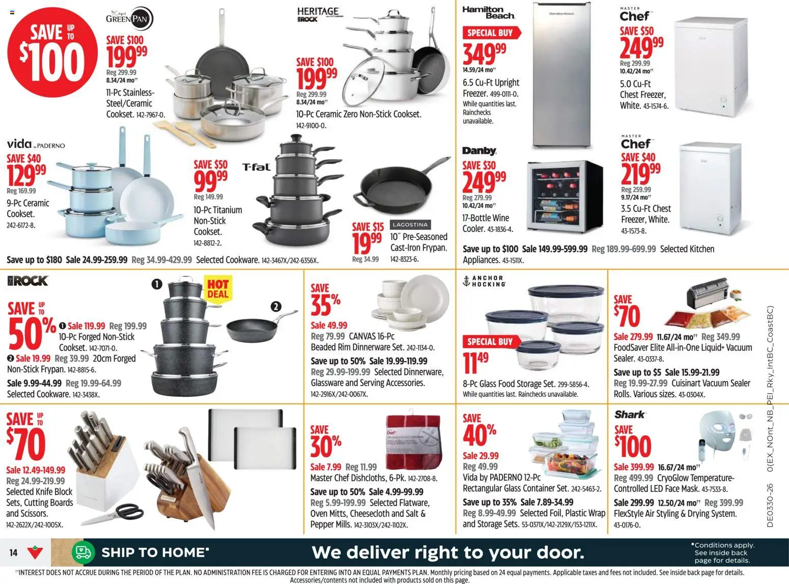 Canadian Tire flyer valid from Jul 23, 2026 | Page: 14 | Products: Oven, Wine
