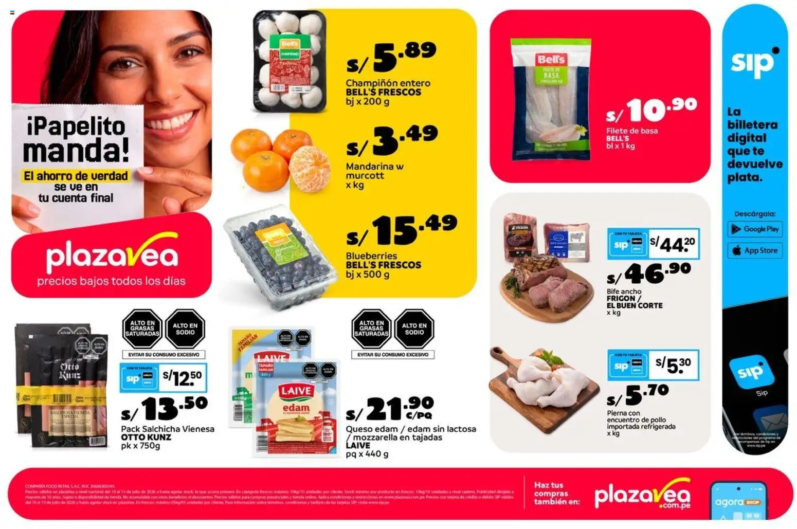 Catálogo Plaza Vea válido desde 10/07/2026 | Página: 1