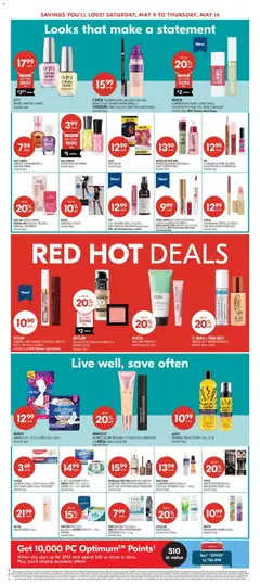 Preview of Shoppers weekly flyer / circulaire from shop Shoppers valid from 08.05.2026 | Page: 8 | Products: Case, Blush, Lipstick, Soap