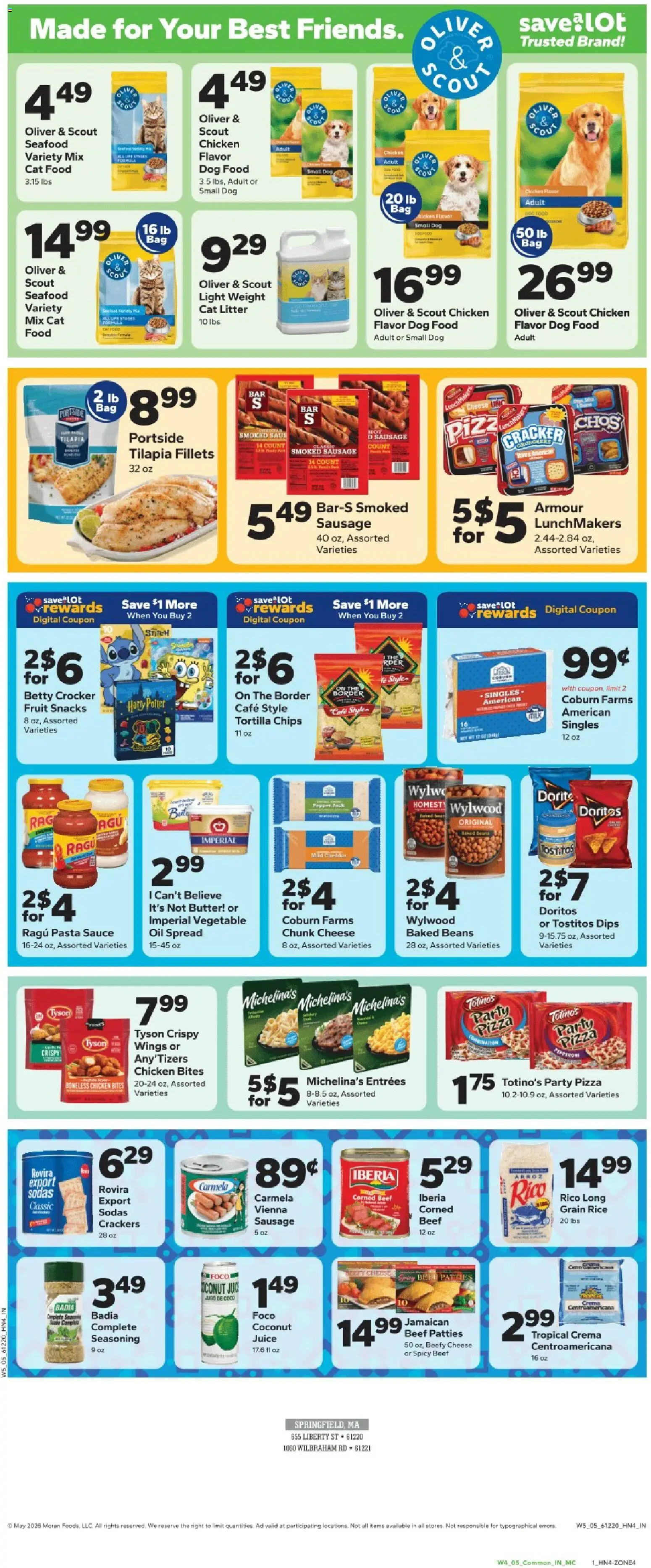 Save a Lot Weekly Ad - valid from 27.05.2026 | Page: 2 | Products: Butter, Pizza, Rice, Sausage