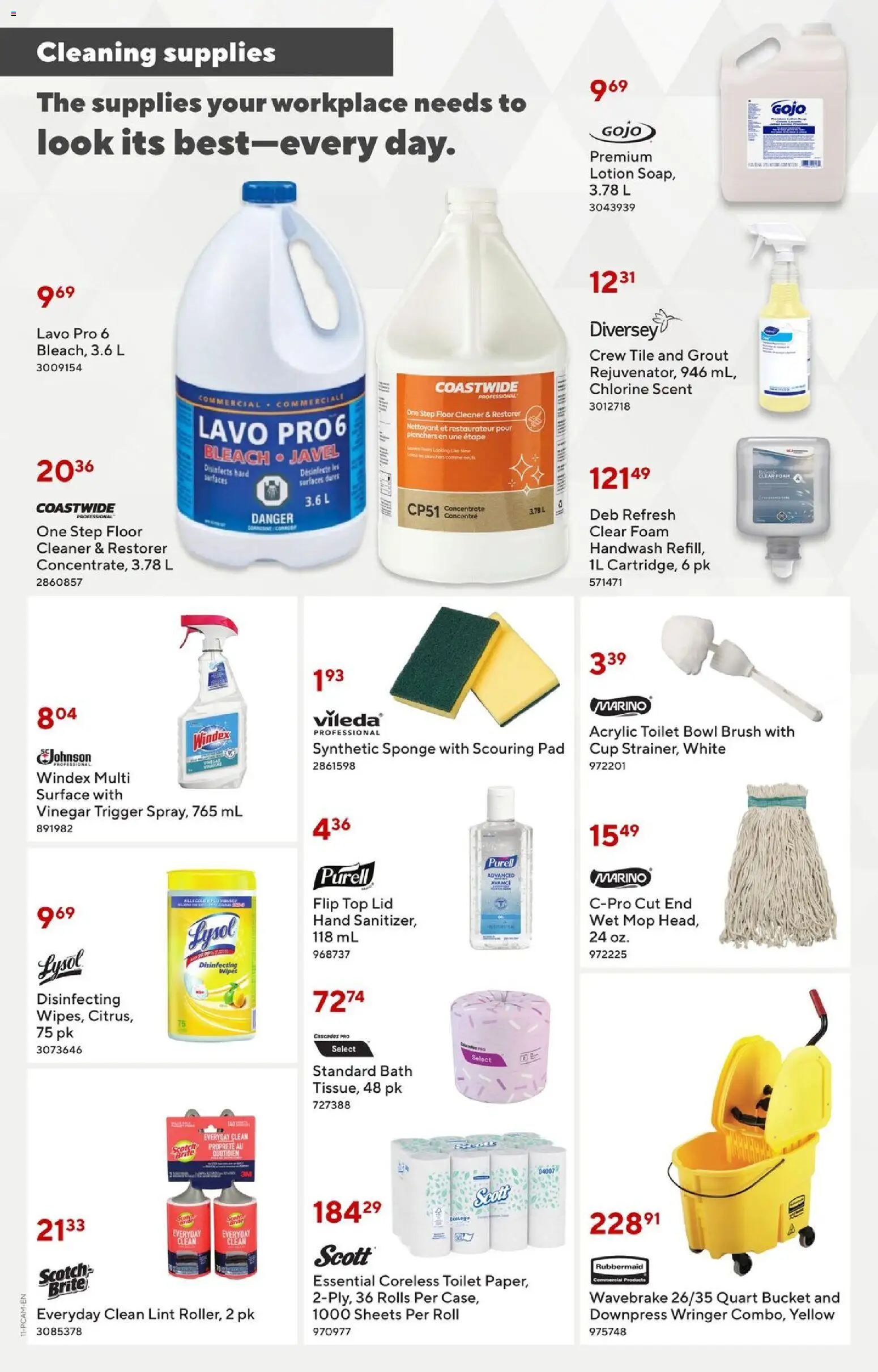 Staples flyer valid from 01.05.2026 | Page: 11 | Products: Brush, Sponge, Bath