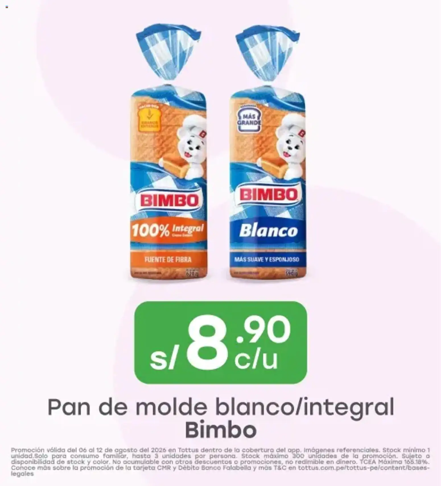 Catálogo Tottus válido desde 06/08/2026 | Página: 2 | Productos: Pan